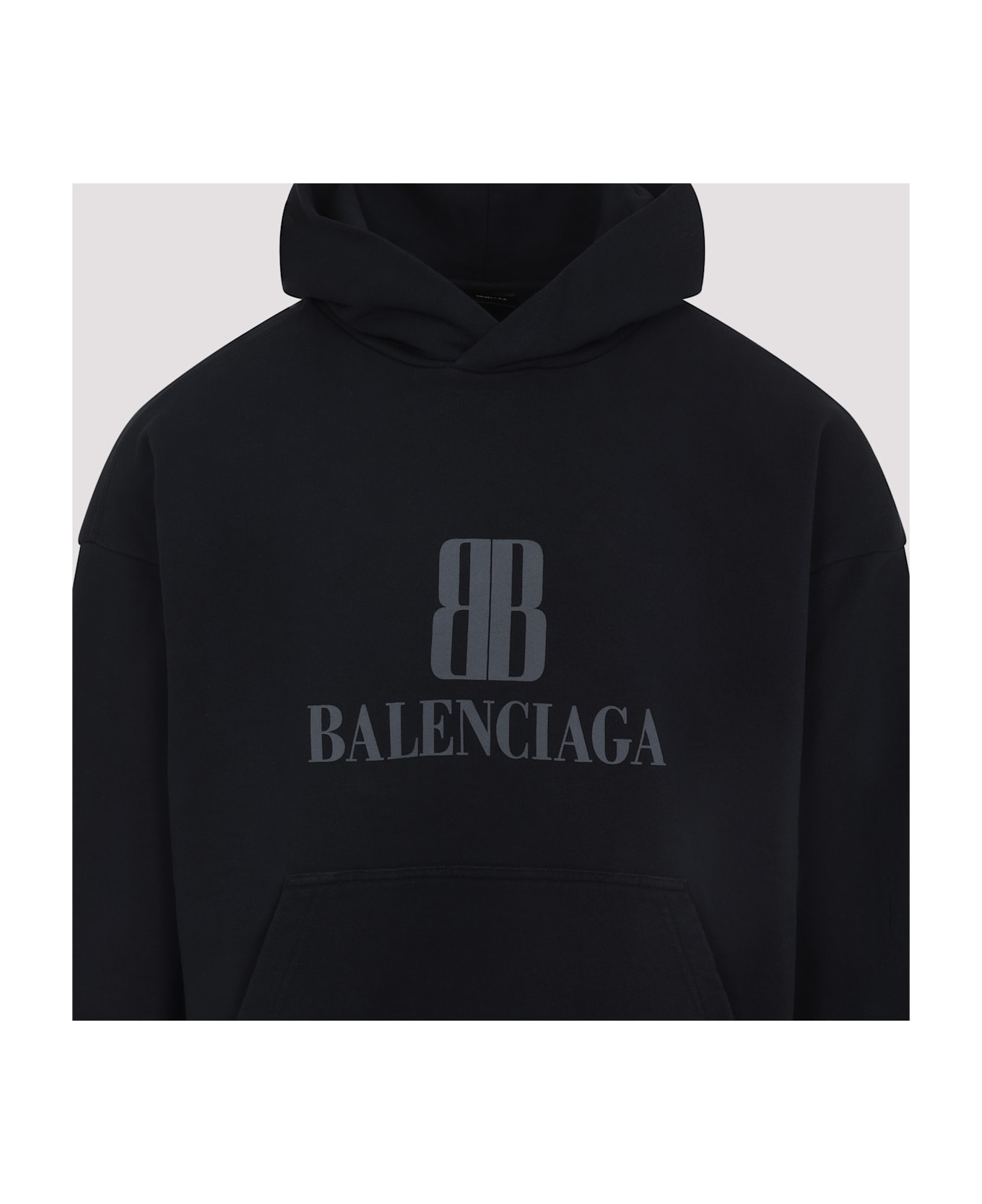 Balenciaga Medium Fit Hoodie - Faded Black