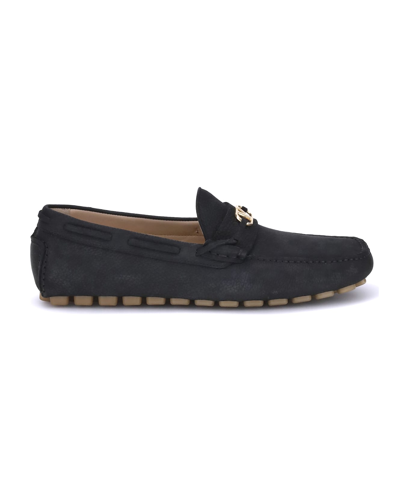 Valentino Garavani Fastaway Driver Loafers - Black