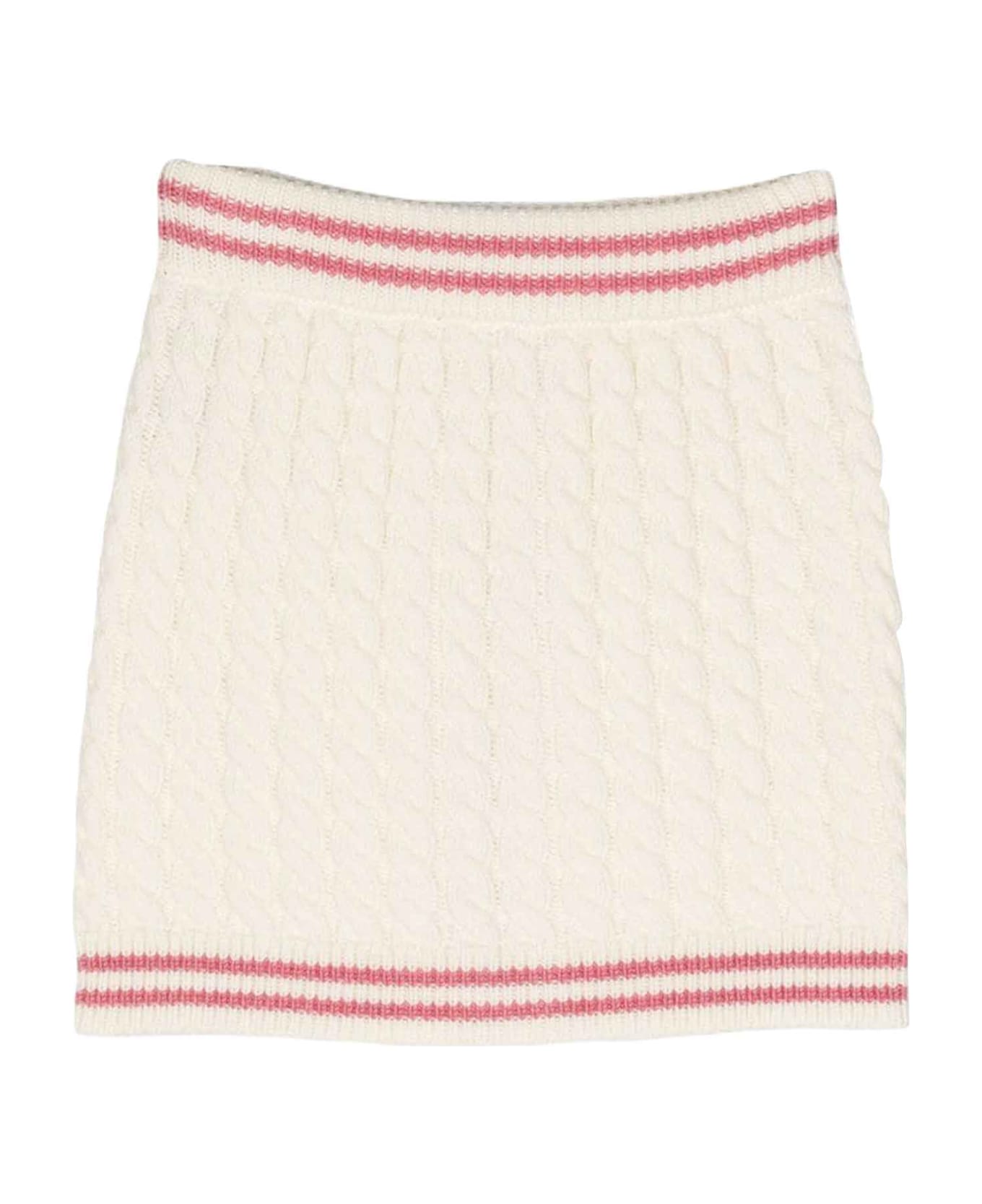 Balmain Ivory Skirt Girl - Bianco
