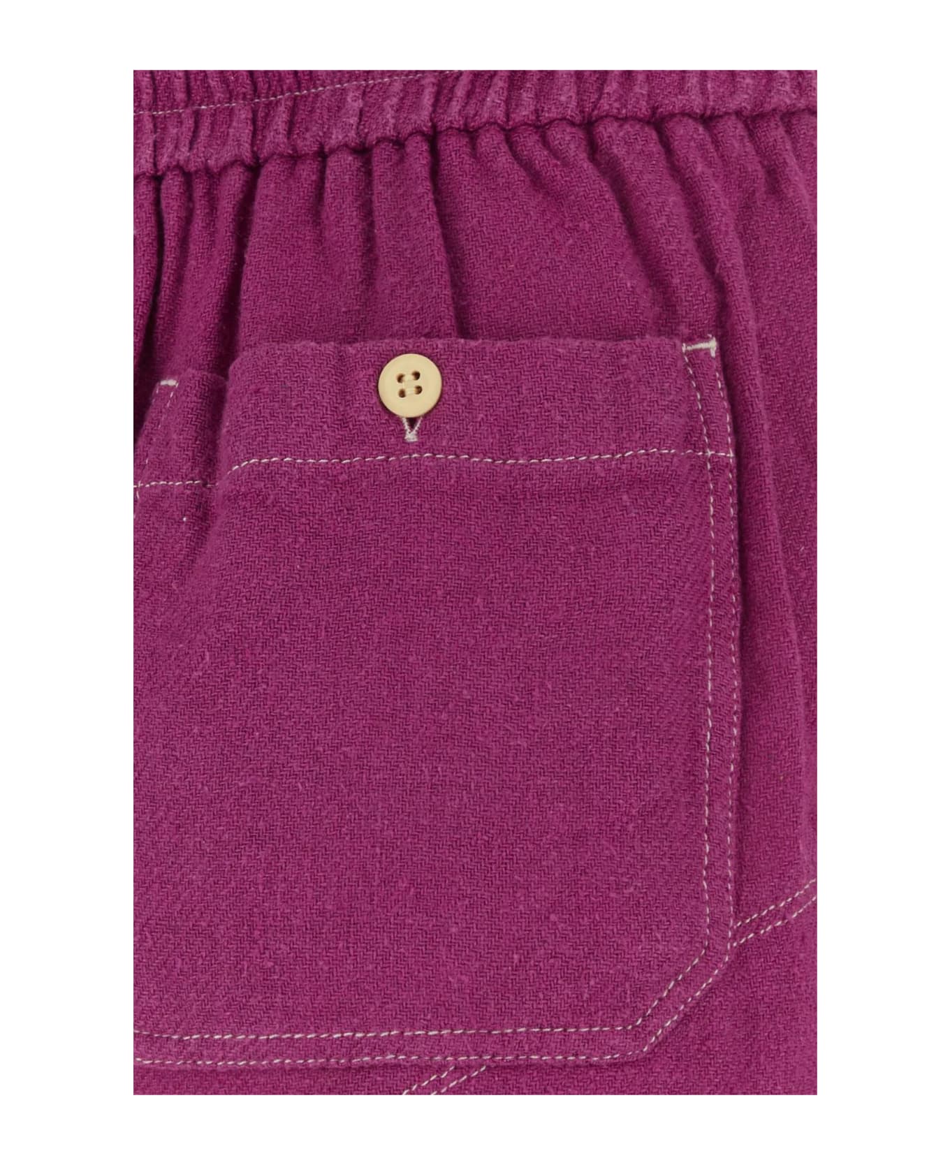 Marant Étoile Tyrian Purple Silk Talapiz Shorts - Mauve ショートパンツ
