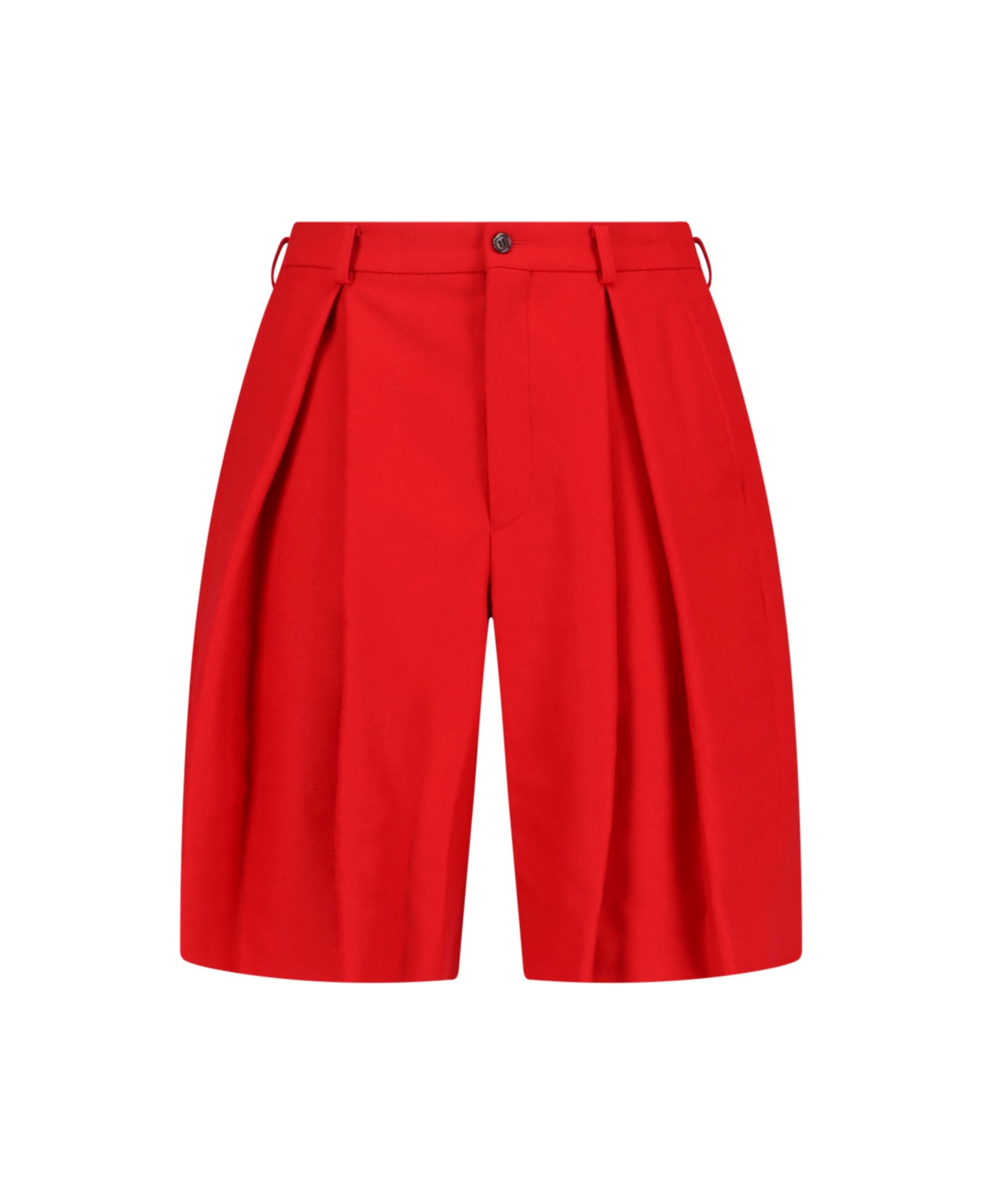 Comme Des Garçons Homme Plus Wool Shorts - Red