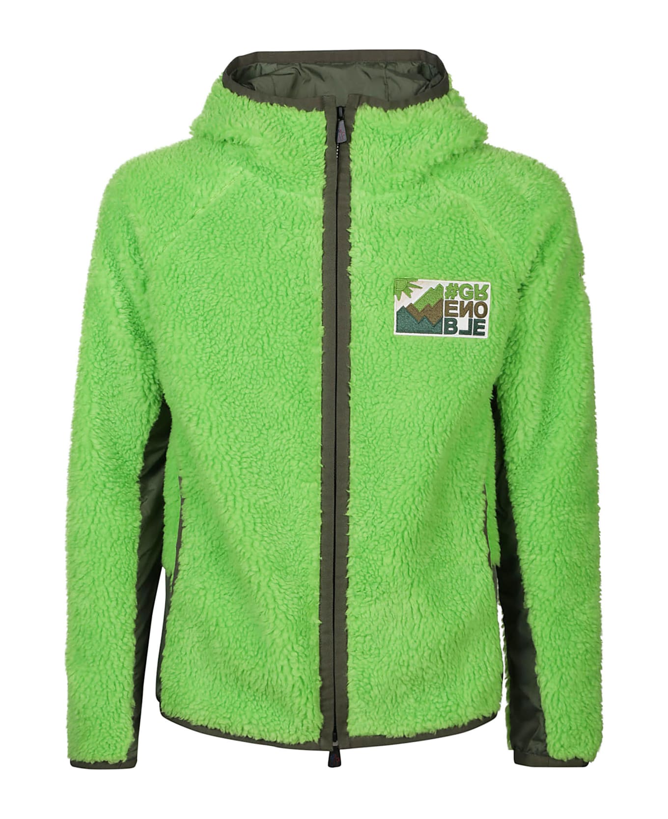 Moncler Grenoble Zip Up Cardigan - Verde ニットウェア
