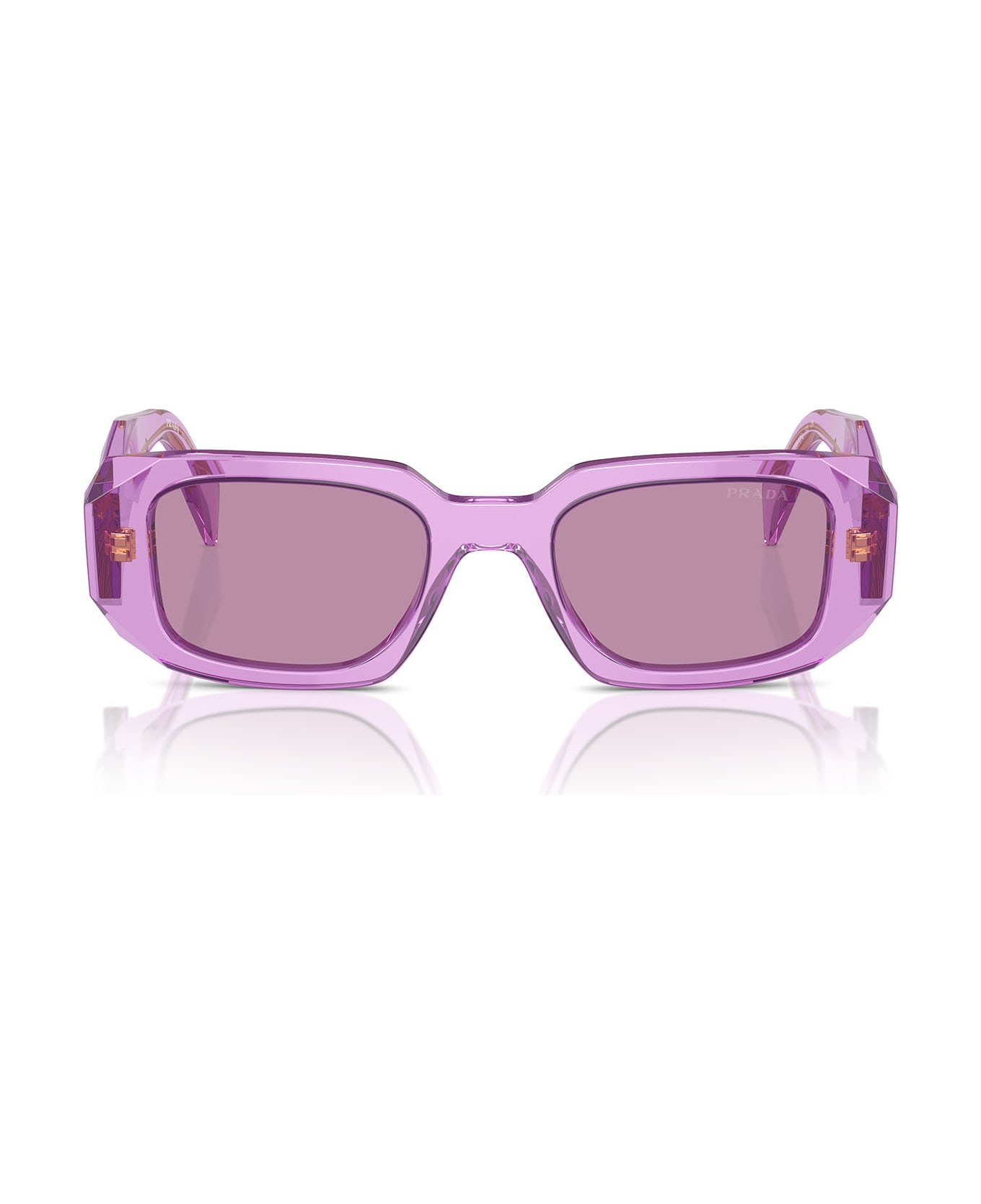 Prada Eyewear Pr 17ws Transparent Amethyst Sunglasses - 13R07Q