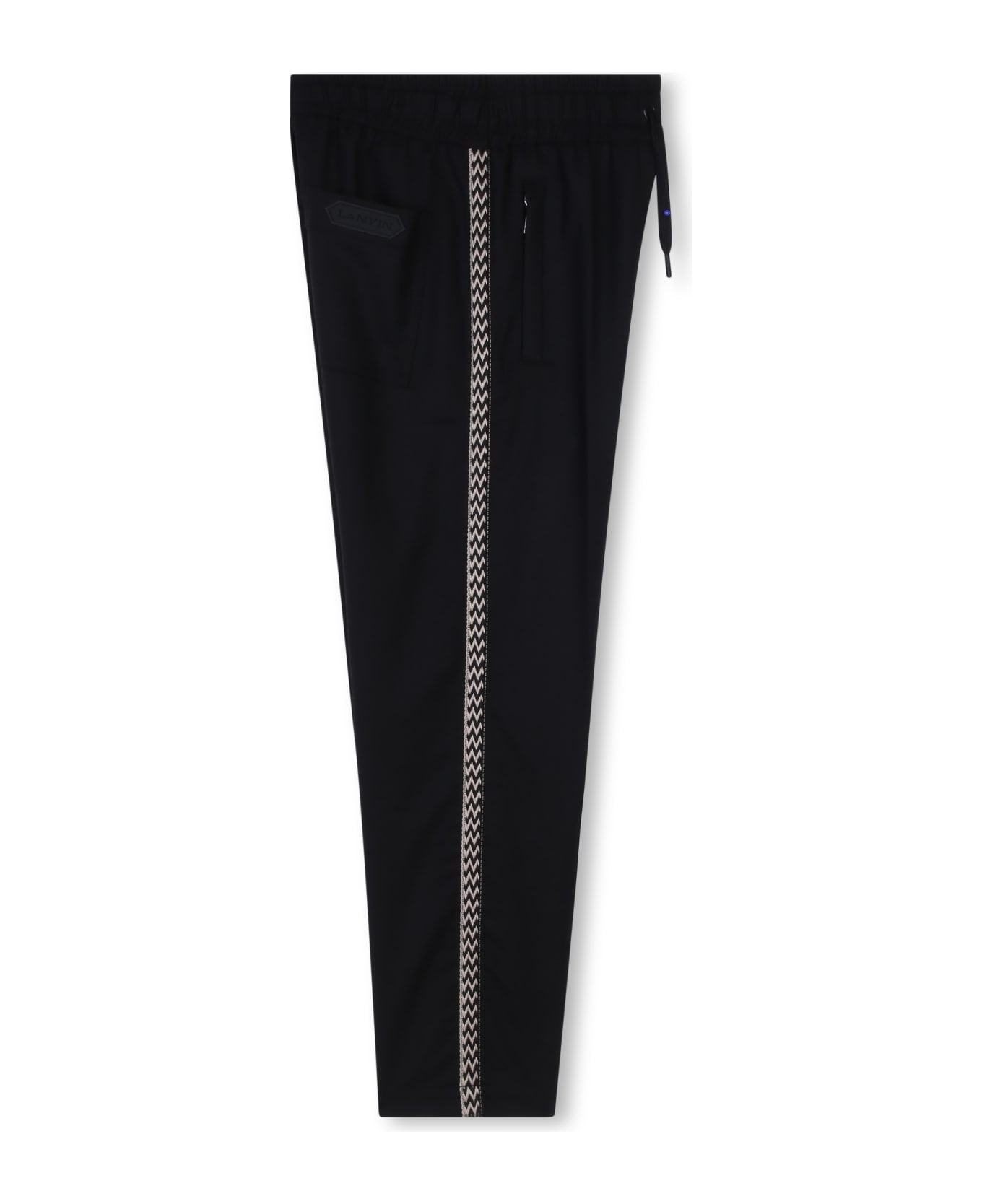 Lanvin Pantaloni Con Applicazione - Black