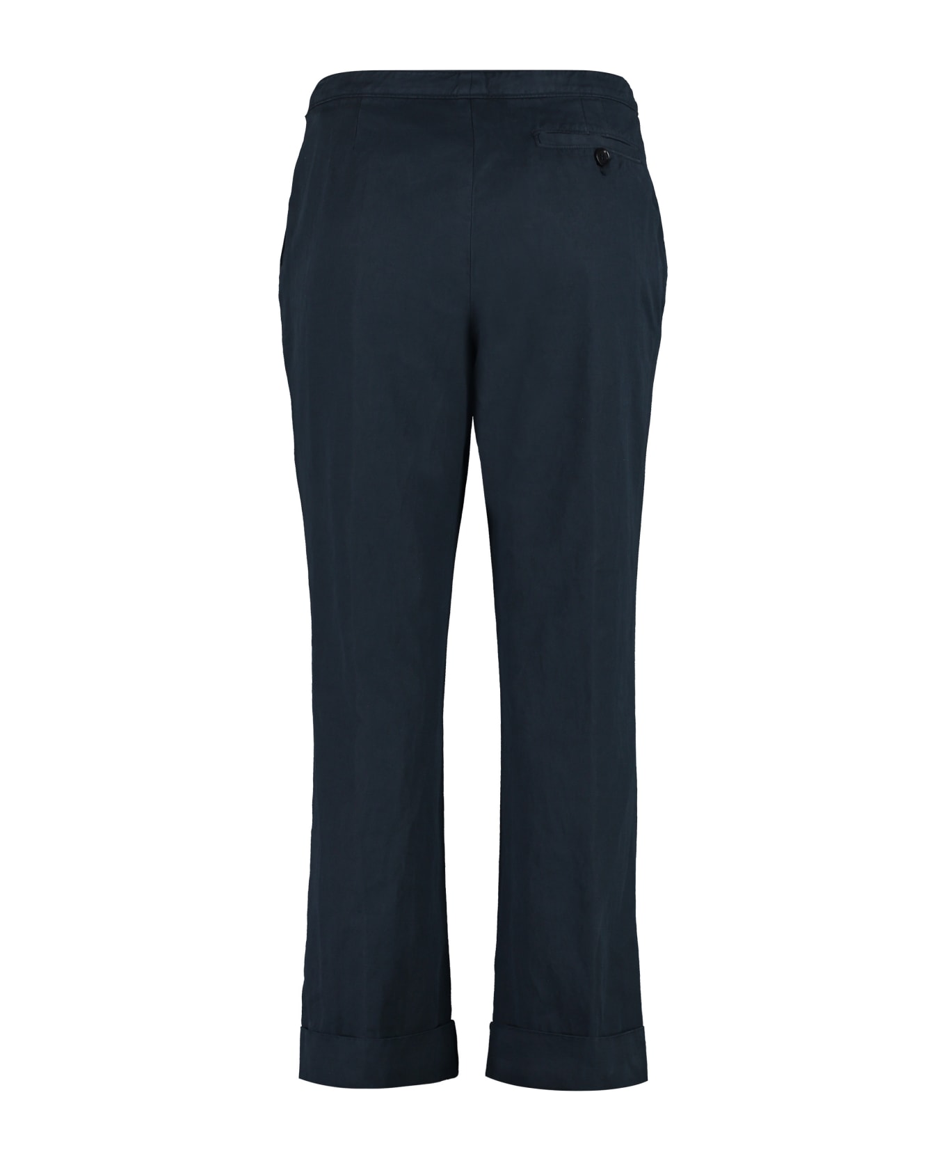 Aspesi Cotton-linen Trousers - blue