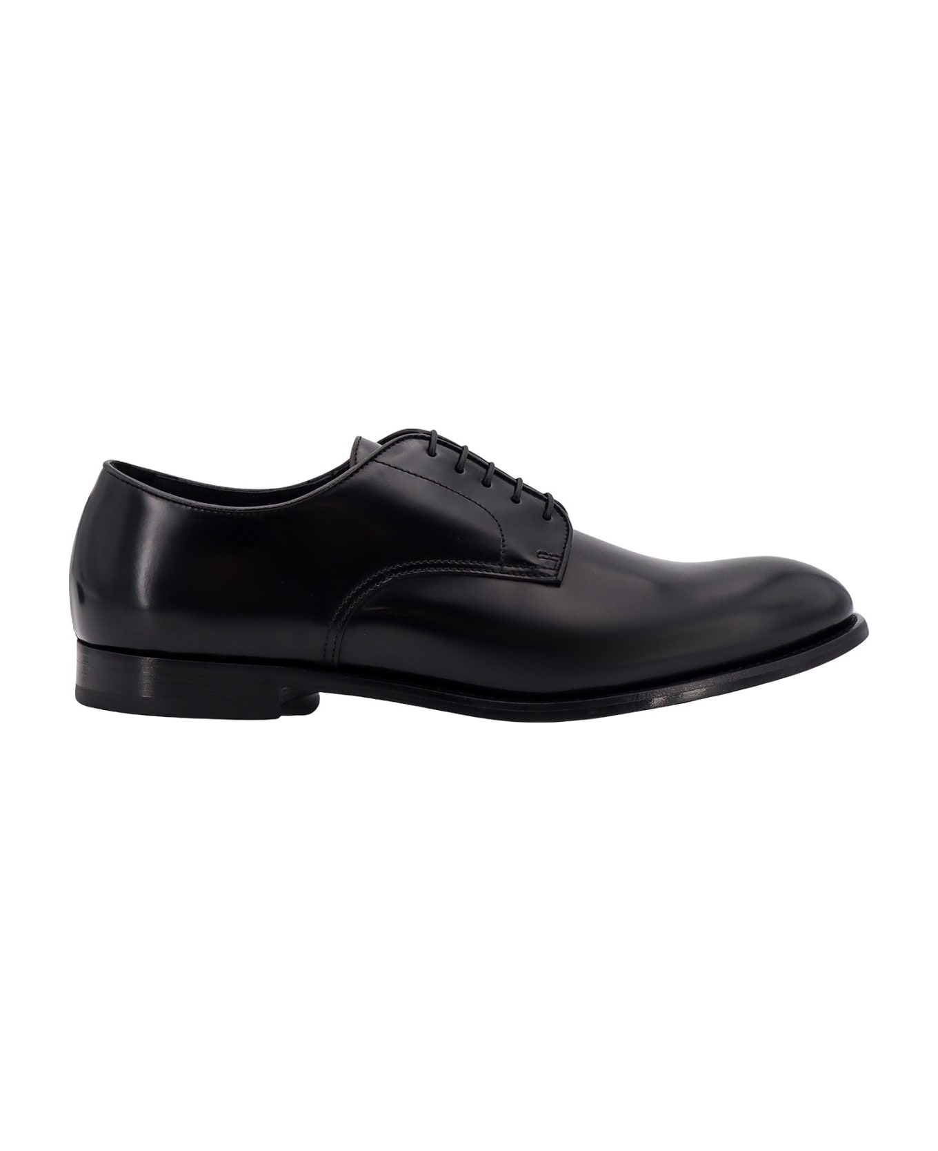 Doucal's Horse Lace-up Shoe Doucal's - BLACK ローファー＆デッキシューズ