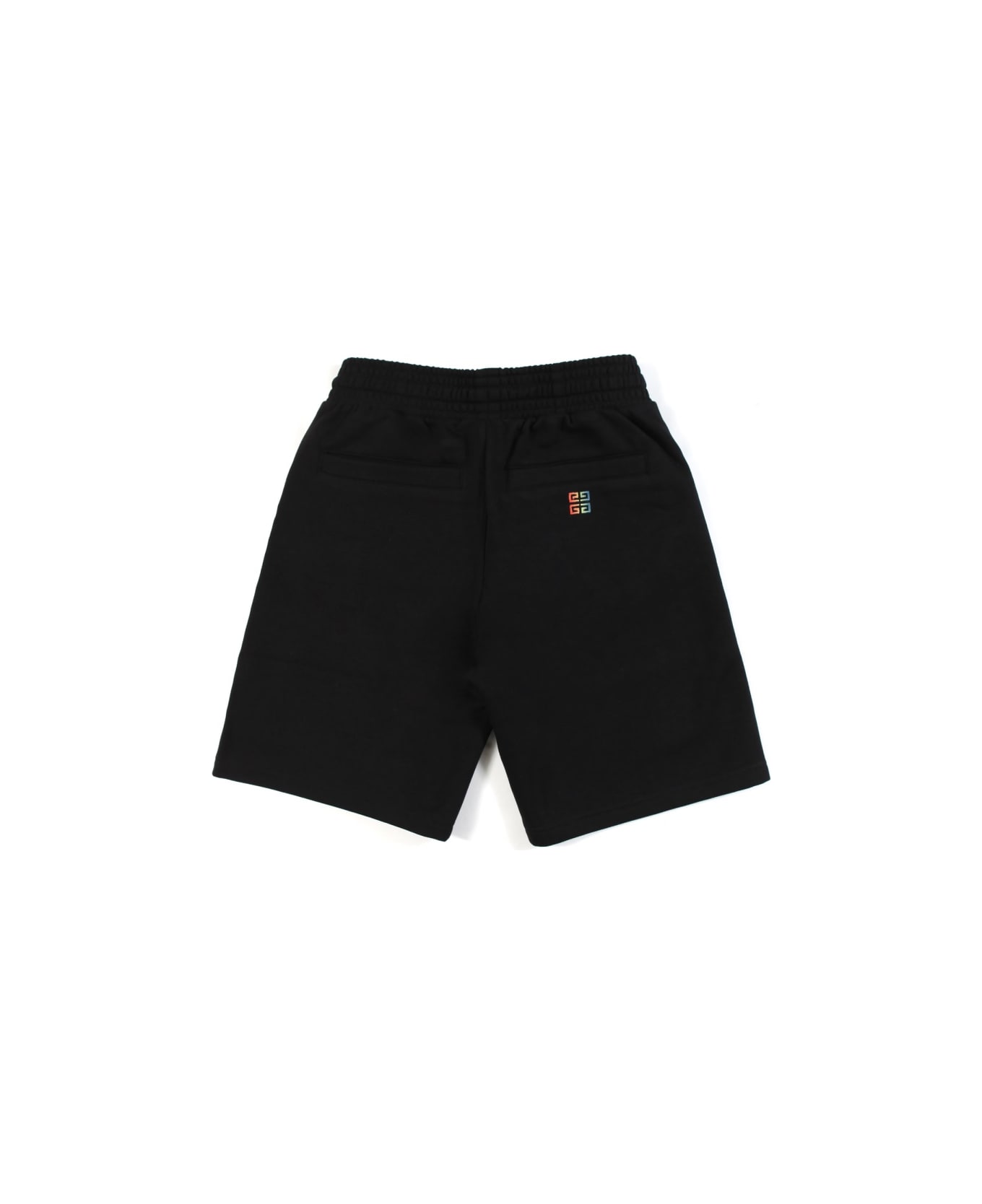 Givenchy Multicolor Side Logo Bermuda Shorts - BLACK
