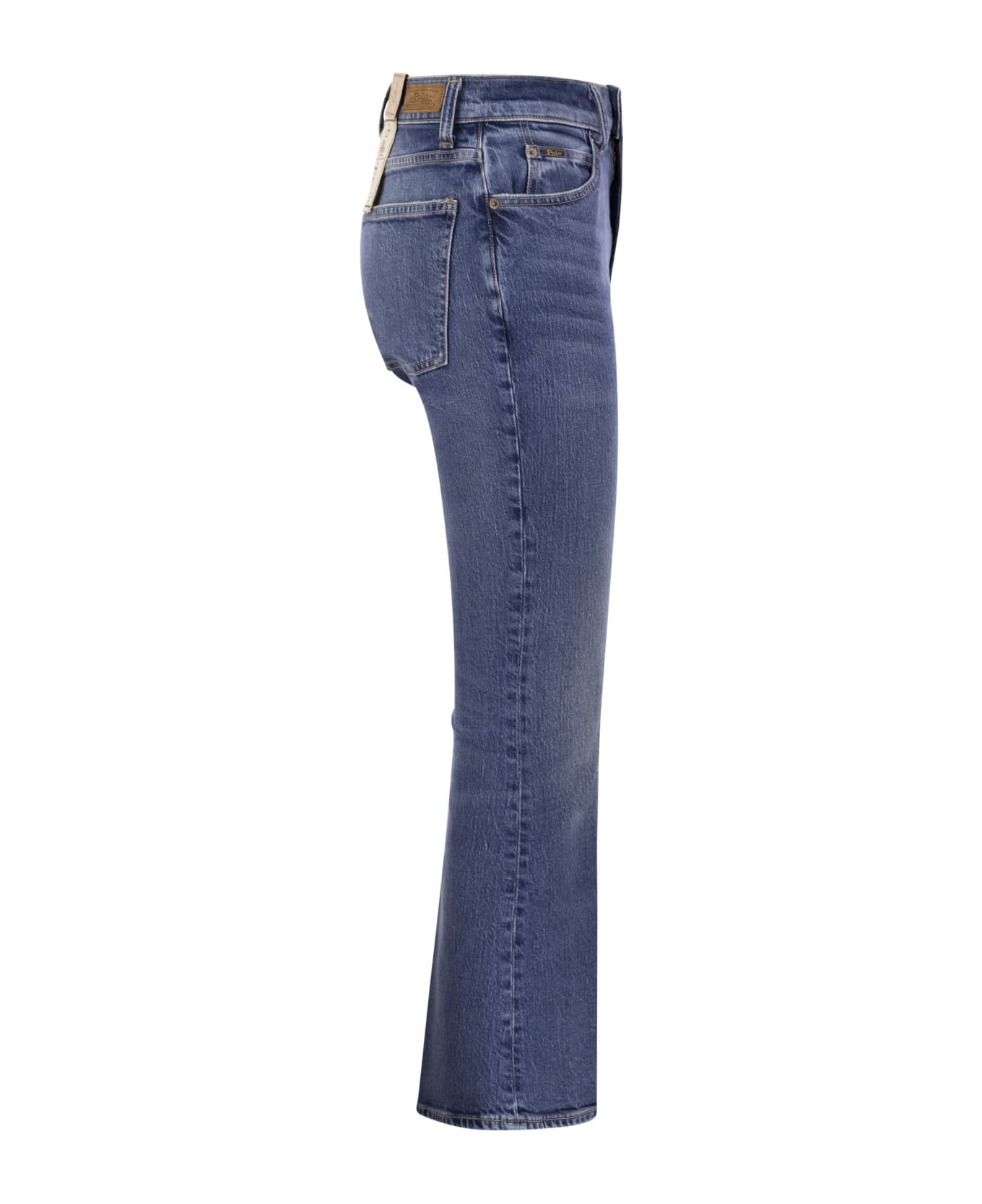 Polo Ralph Lauren Short And Flared Jeans - Medium Denim
