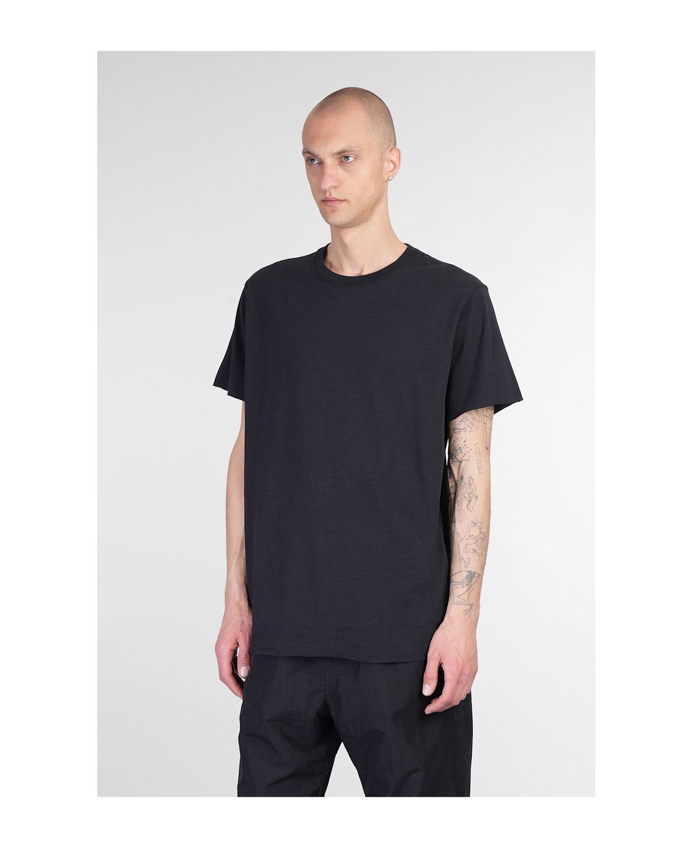 John Elliott T-shirt In Black Cotton - black