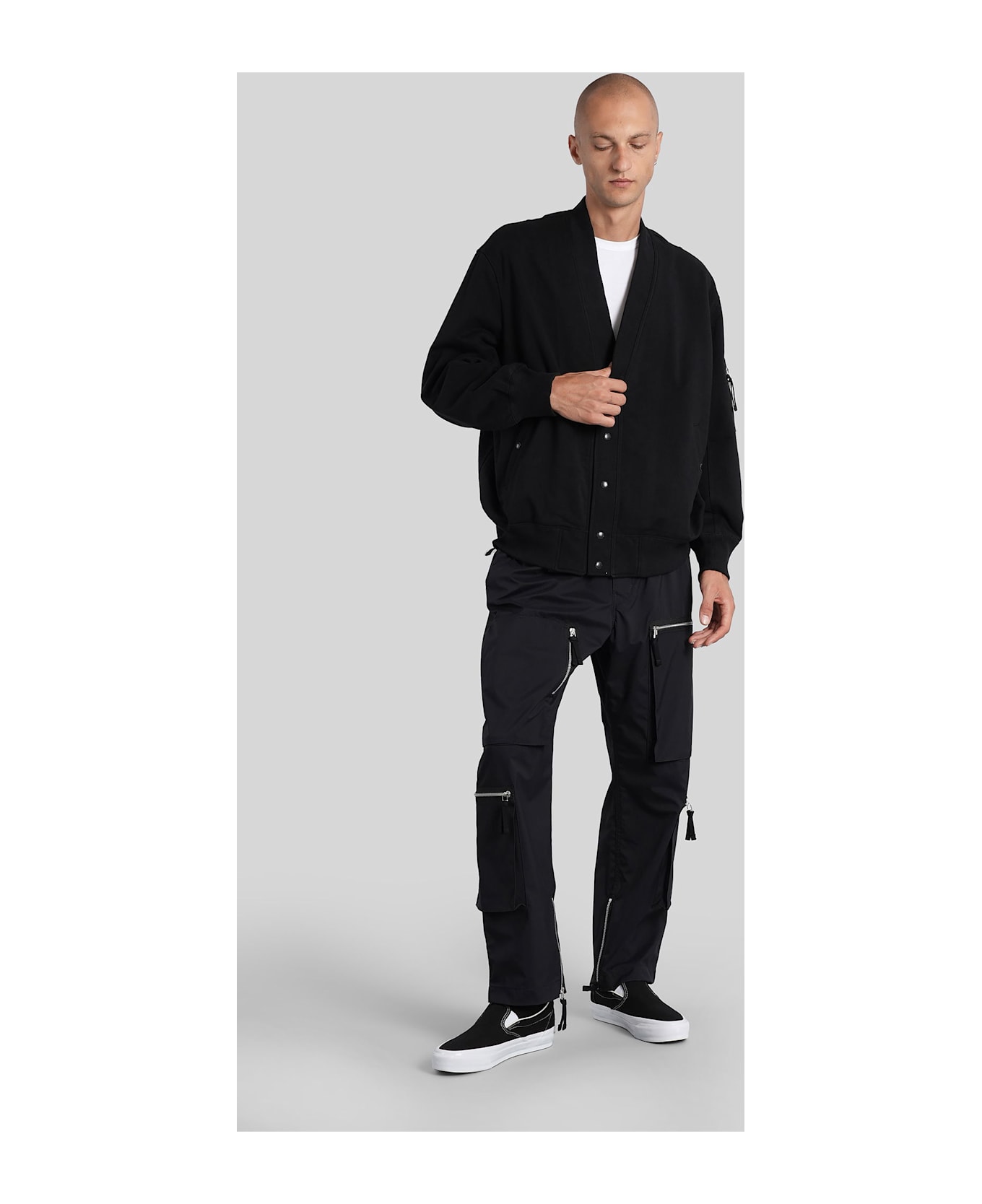 Comme des Garçons Homme Casual Jacket In Black Cotton - black