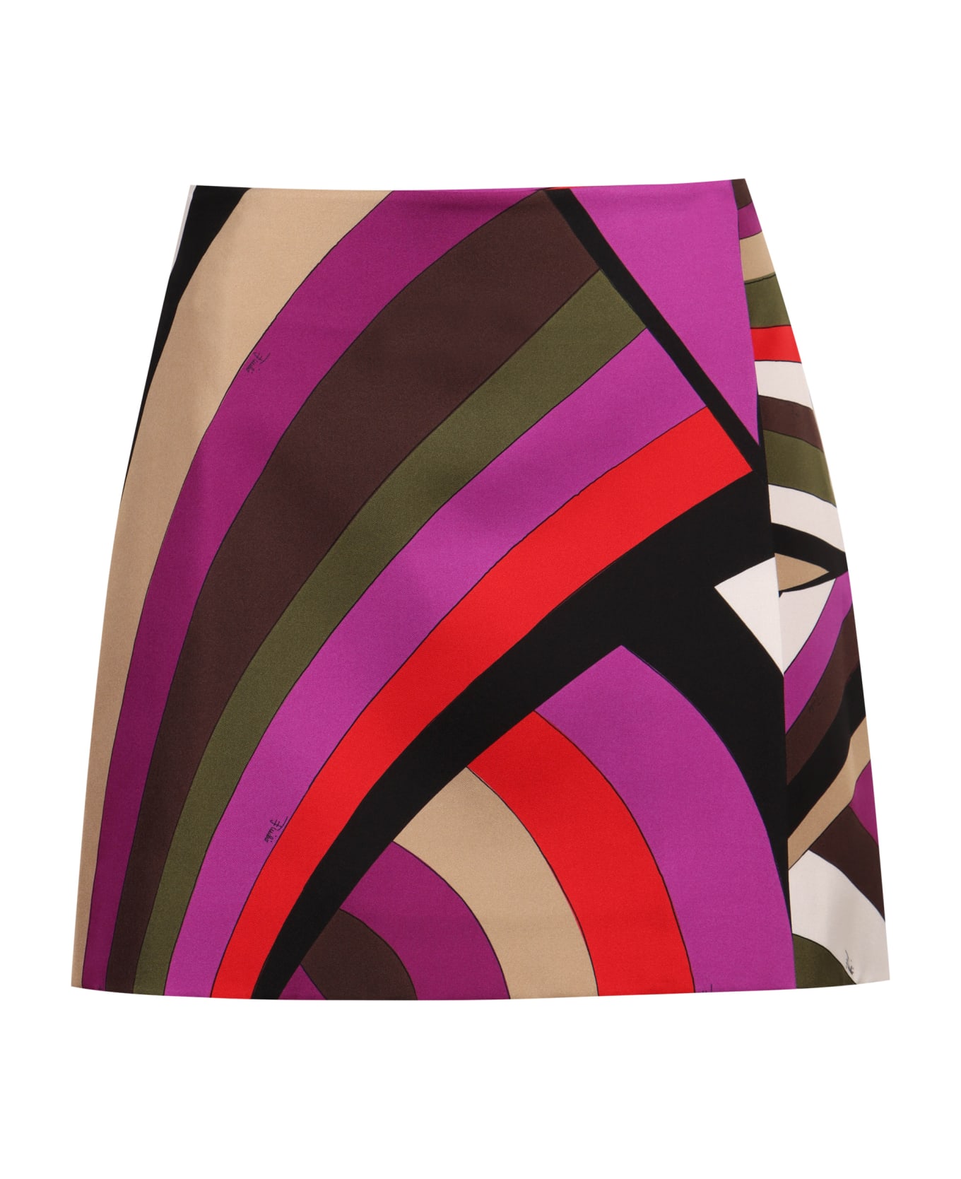 Pucci Printed Silk Skirt - Fuchsia スカート
