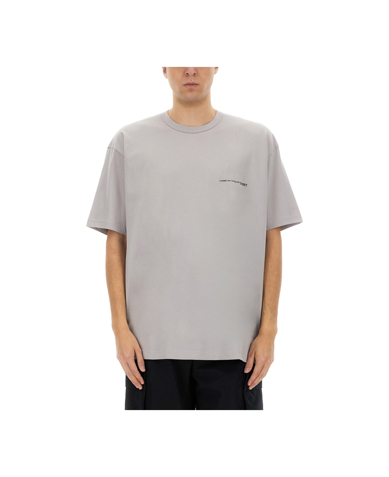 Comme des Garçons Shirt T-shirt With Logo - GREY シャツ