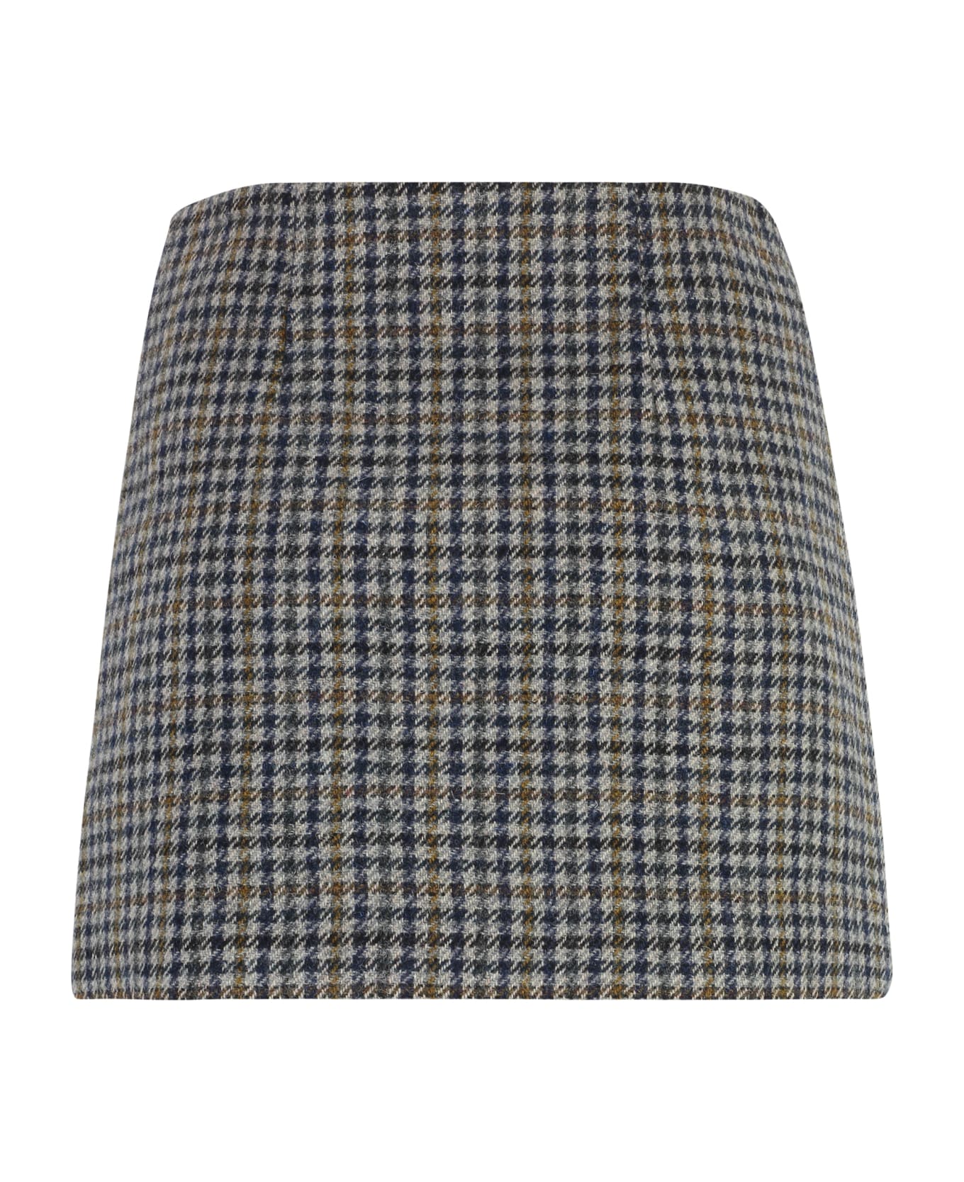 Parosh Wool Mini Skirt - grey