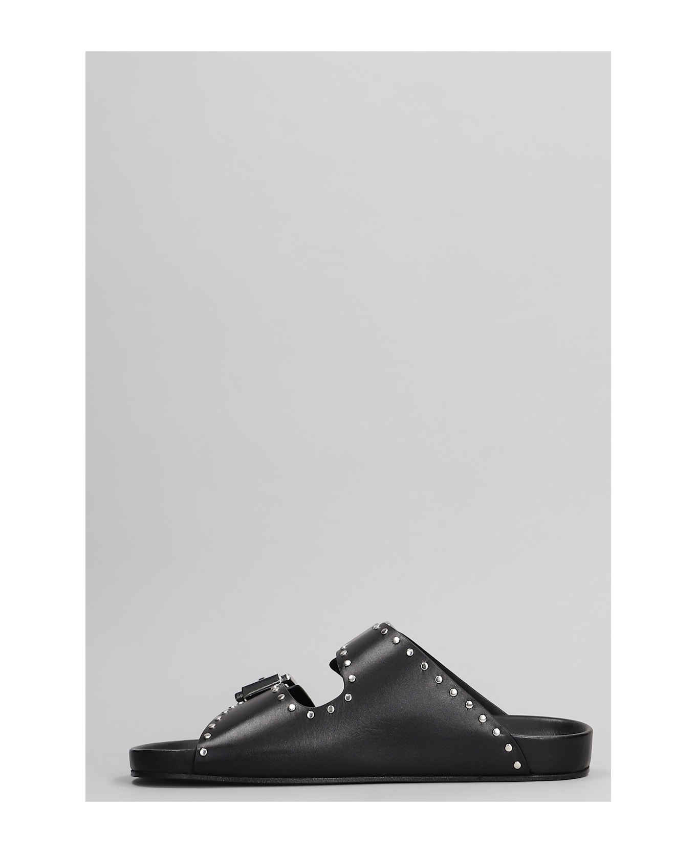 IRO Billie Flats In Black Leather - black