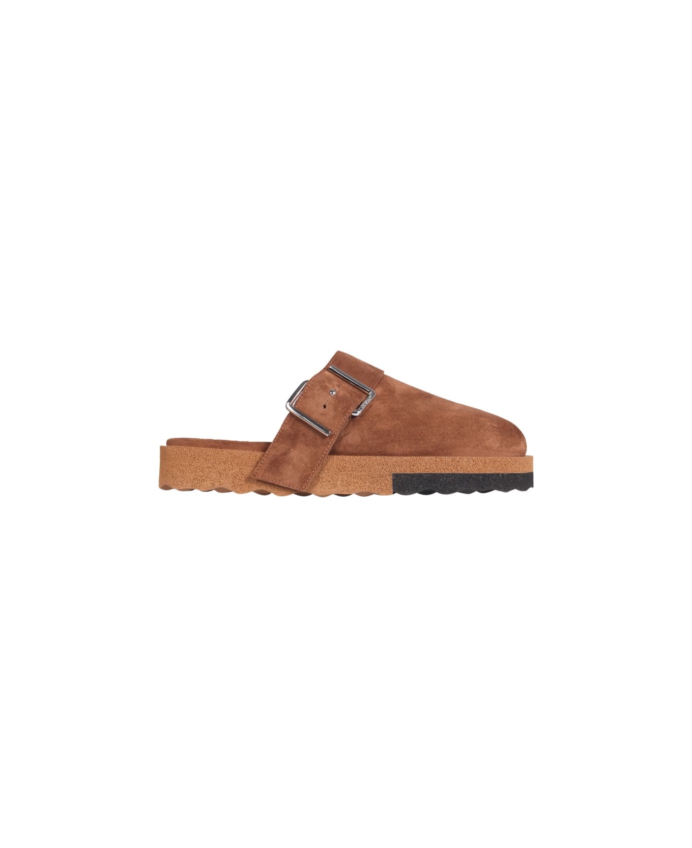 Off-White Comfort Slippers - BROWN