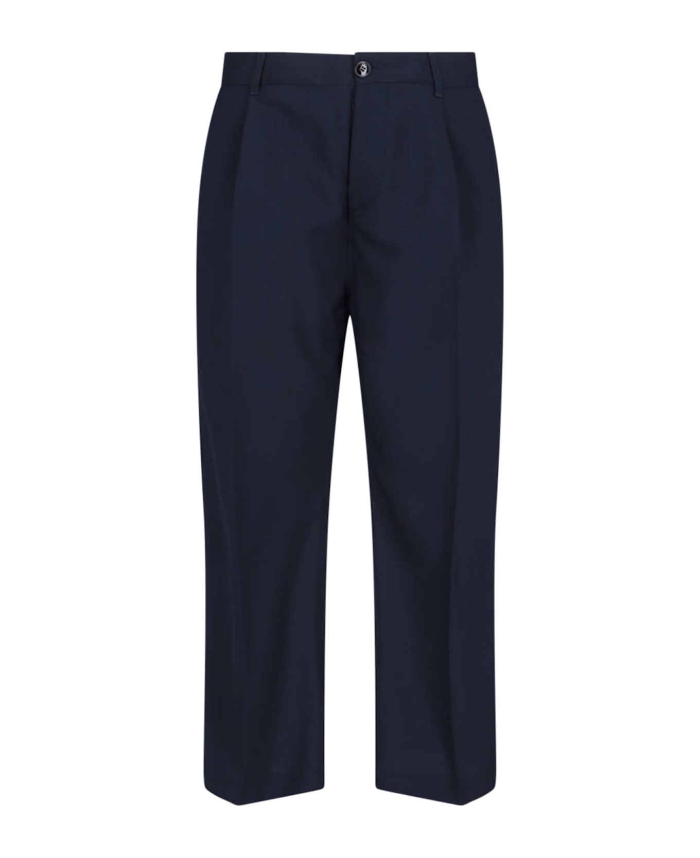 Marni Virgin Wool Straight Pants - Blue