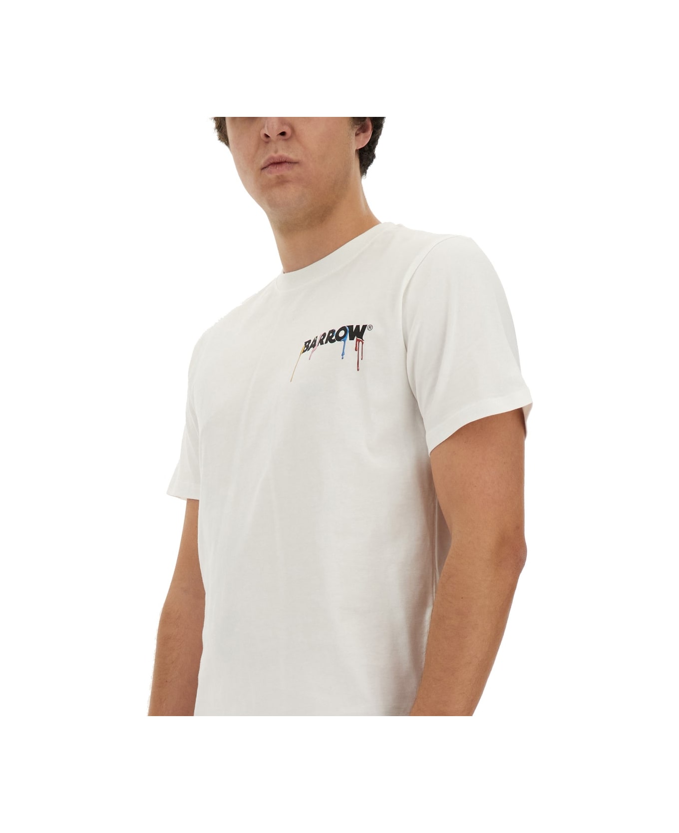 Barrow T-shirt With Logo - WHITE