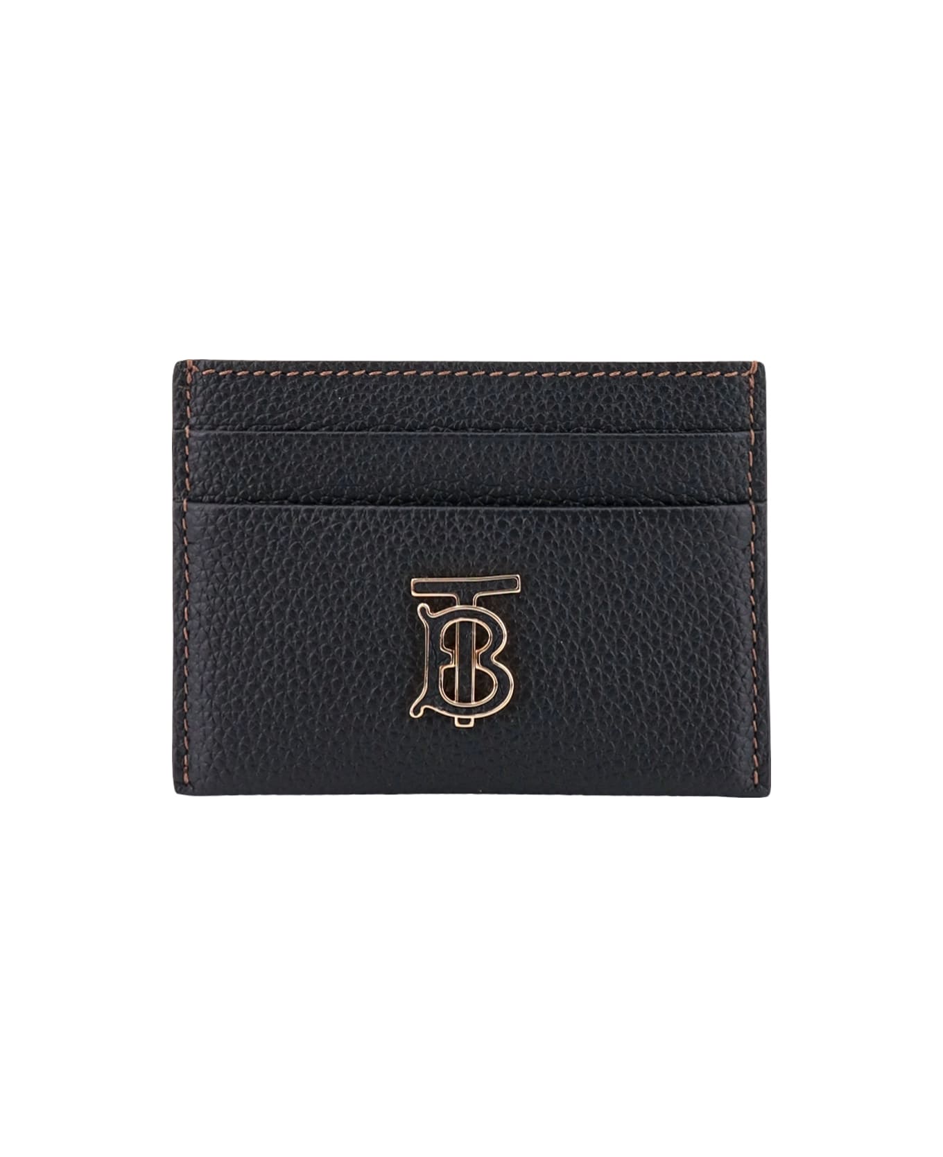 Burberry Logo Plaque Texture Card Holder - Black 財布