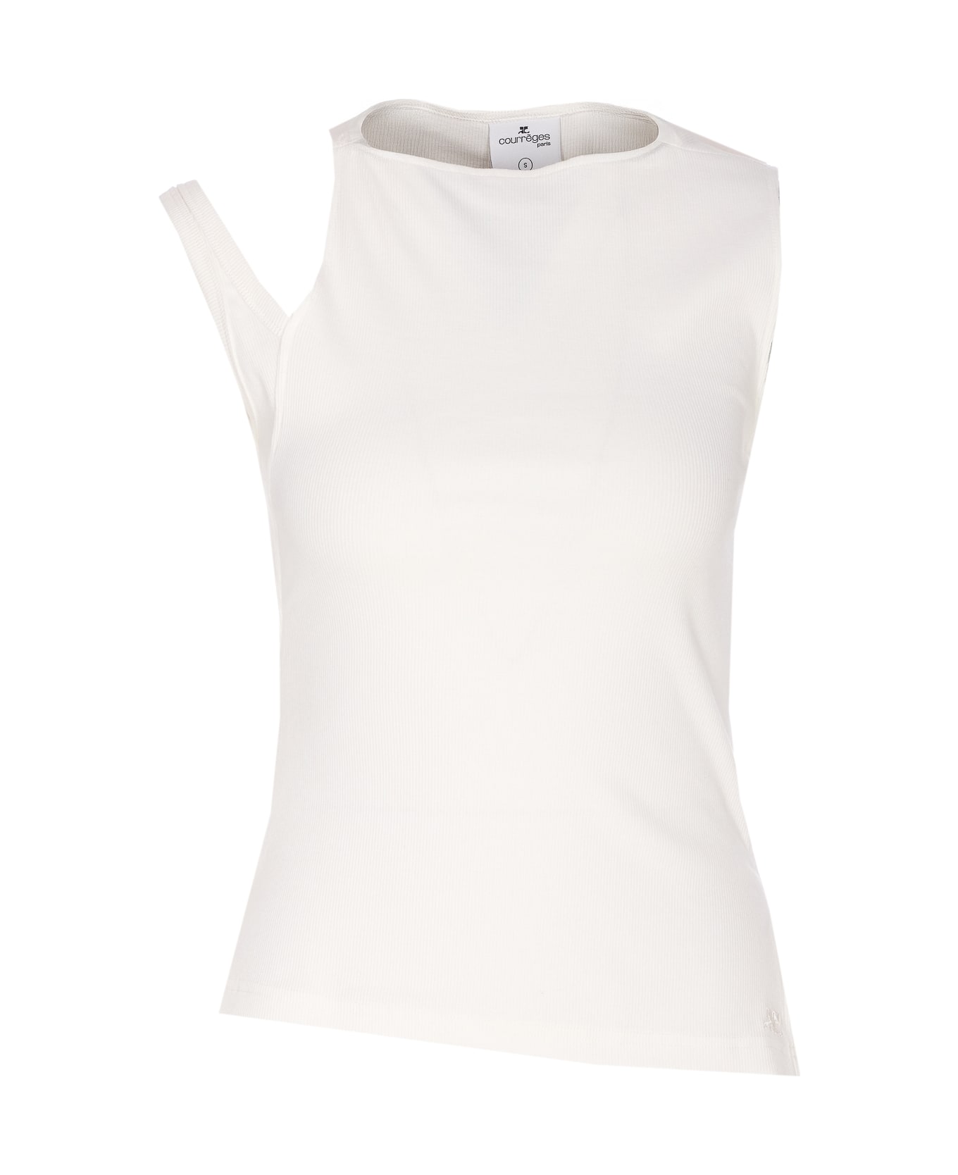 Courrèges Transverse 90
s Tank Top - White