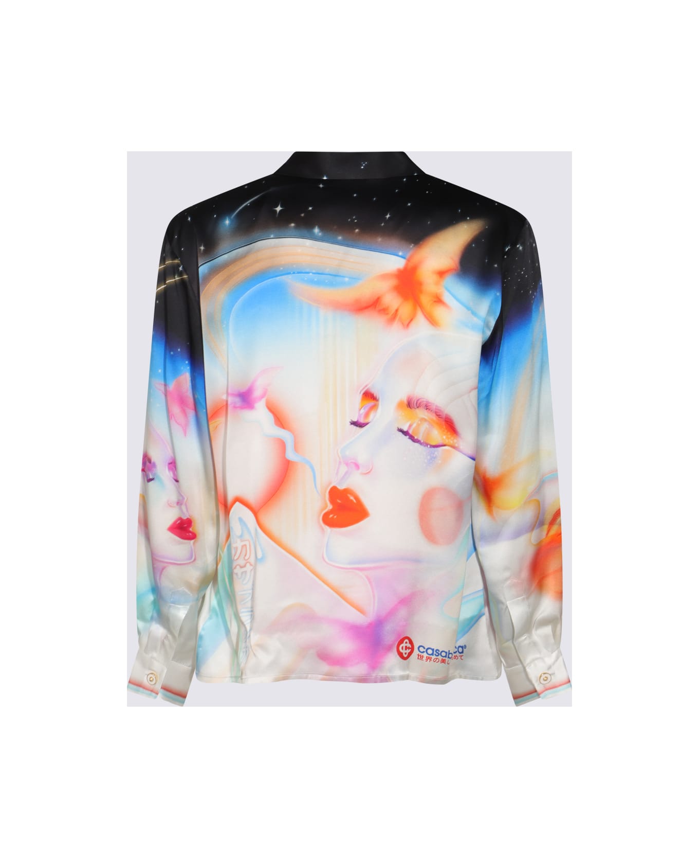 Casablanca Multicolor Silk Shirt - Red