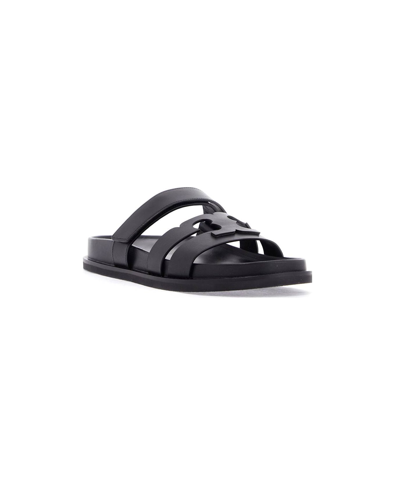 Tory Burch Ines Slider Sandals - Black