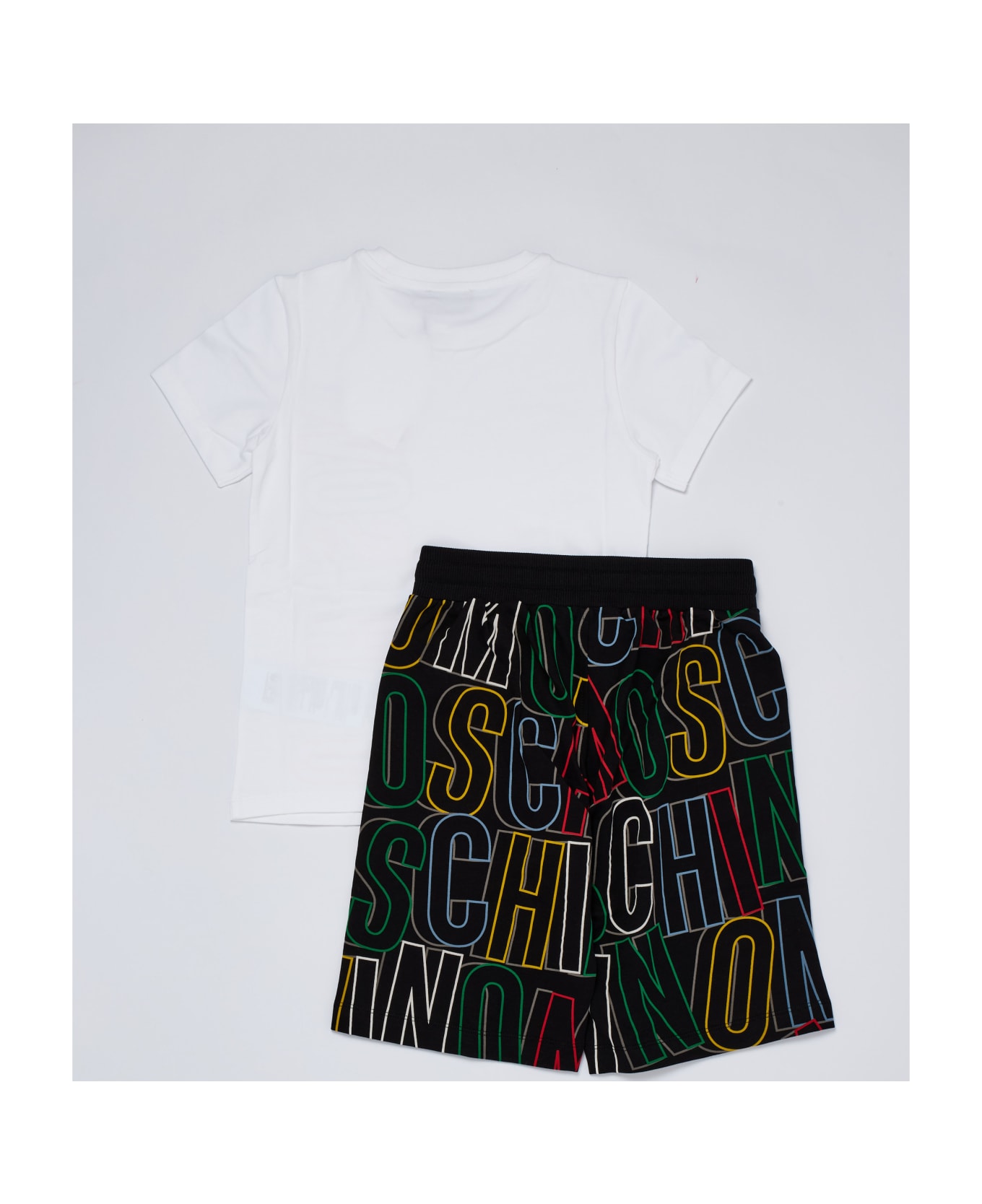 Moschino T-shirt+shorts Suit - BIANCO-NERO ジャンプスーツ