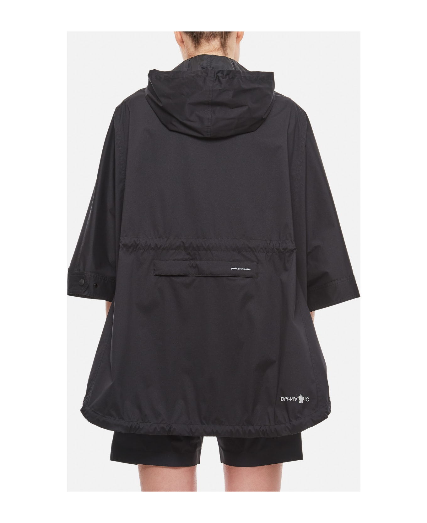 Moncler Grenoble Black Vorassay Raincoat - Nero