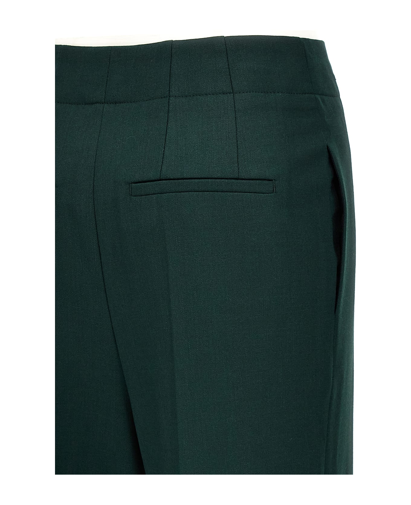 Victoria Beckham 
wide Leg Kick
 Pants - Green