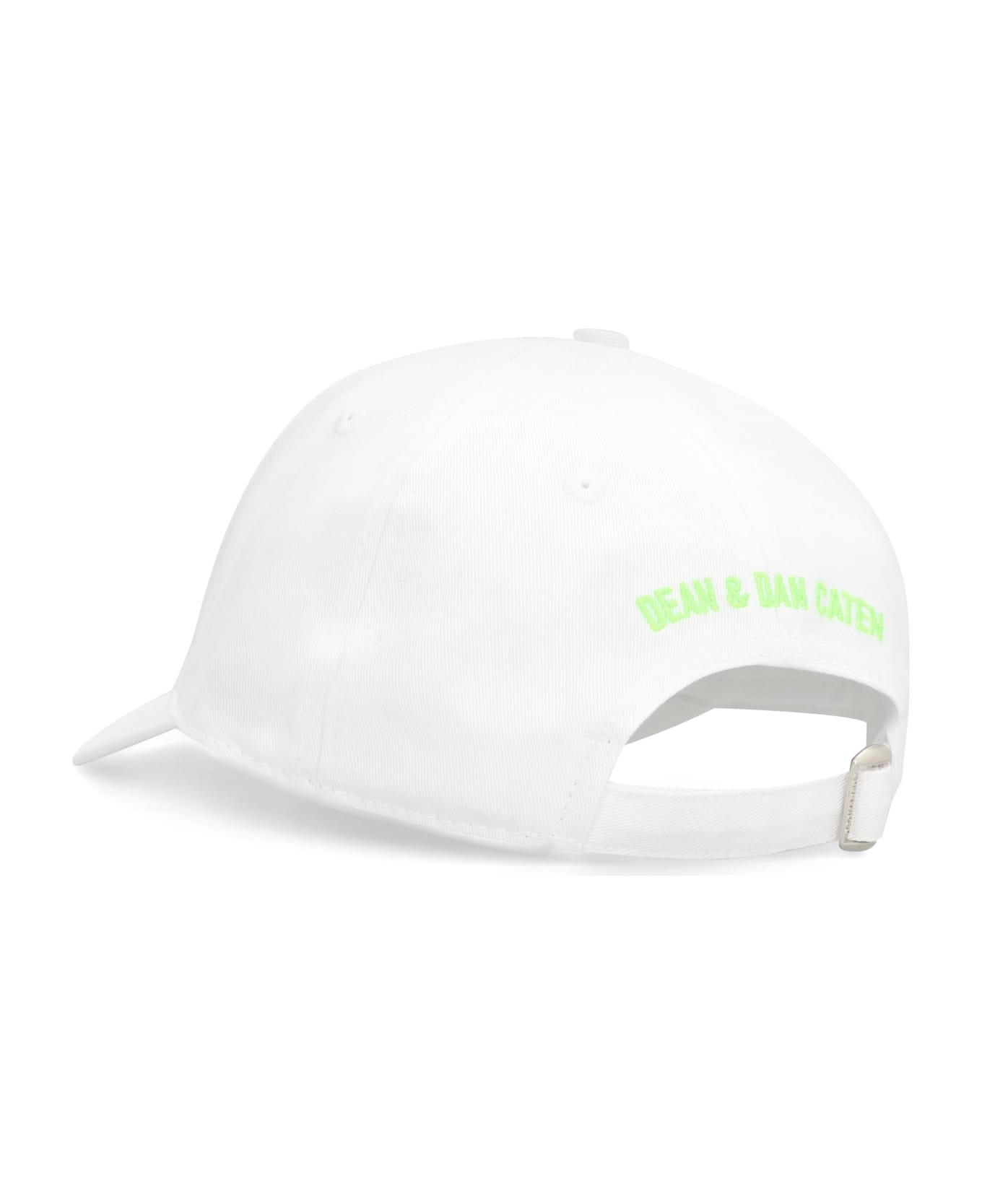 Dsquared2 Logo Baseball Cap - BIANCO+VERDE FLUO 帽子