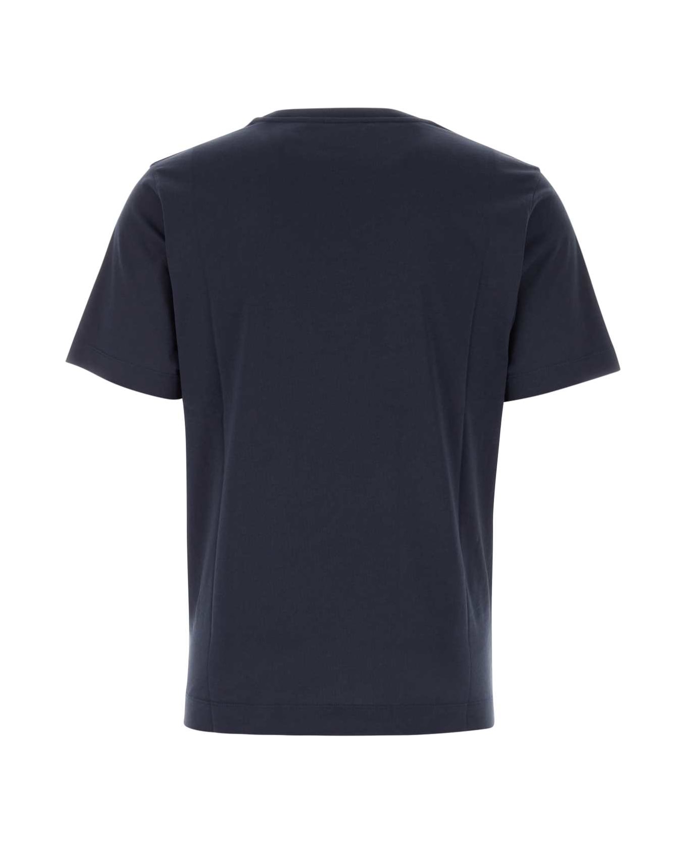 Dries Van Noten Midnight Blue Cotton T-shirt - NAVY