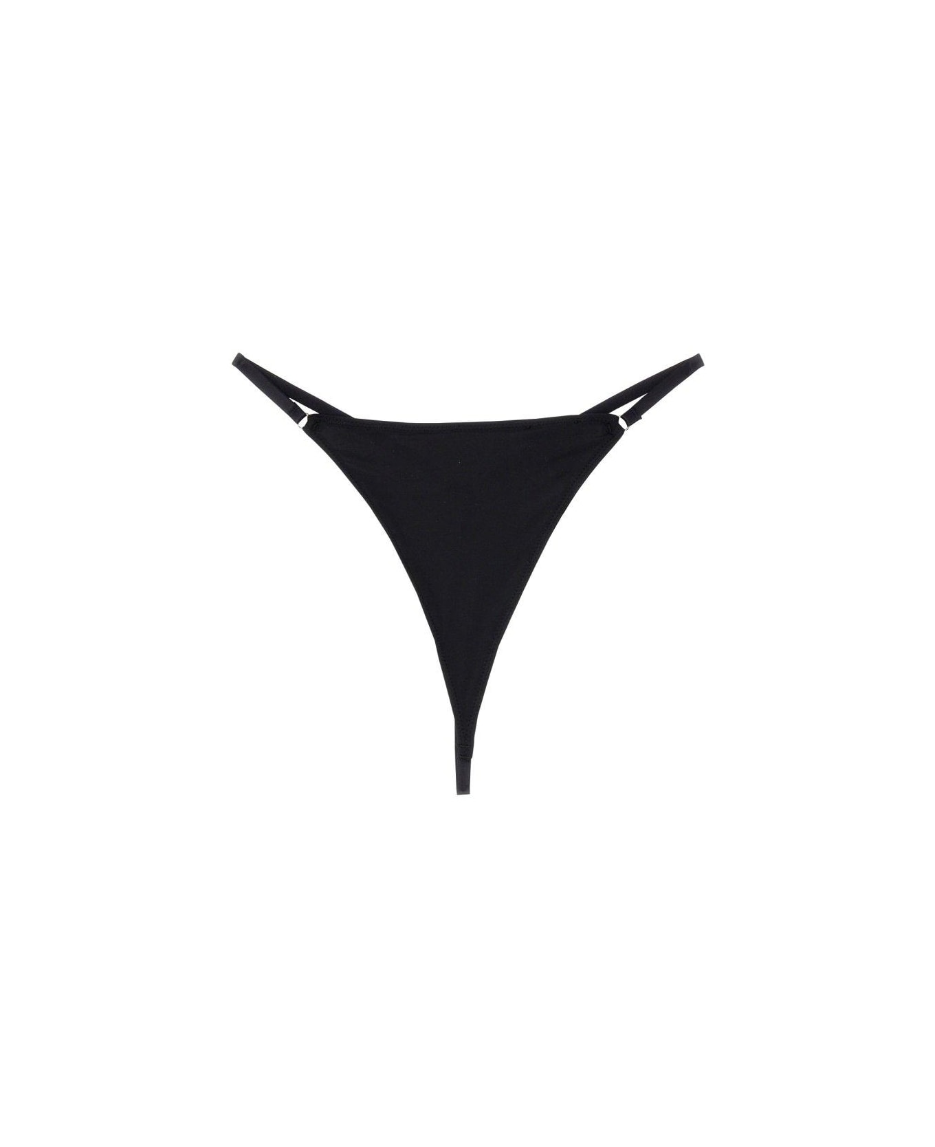 Diesel Logo-plaque Stretch-design Thongs - Nero ランジェリー＆パジャマ