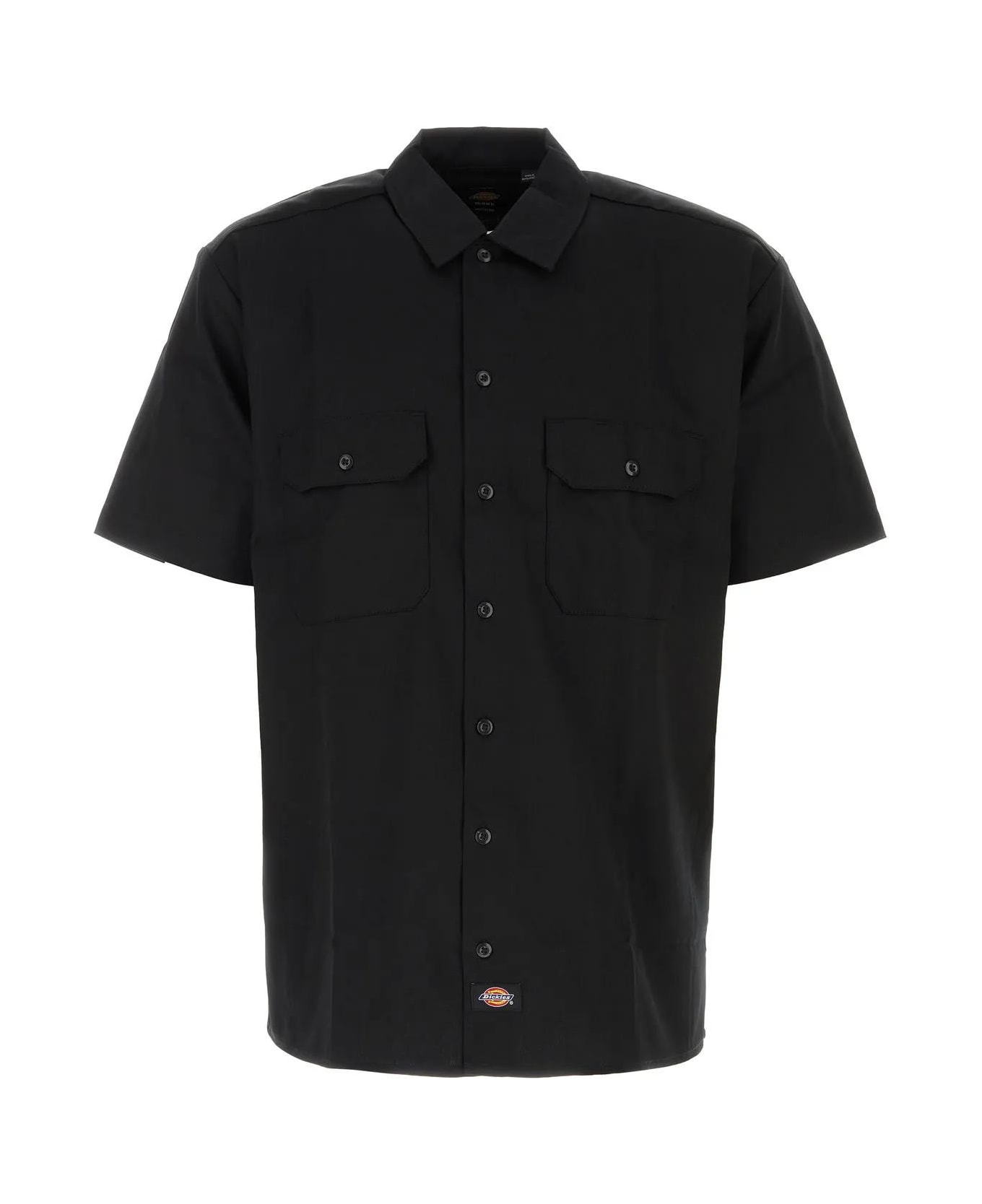 Dickies Black Polyester Blend Shirt - BLACK