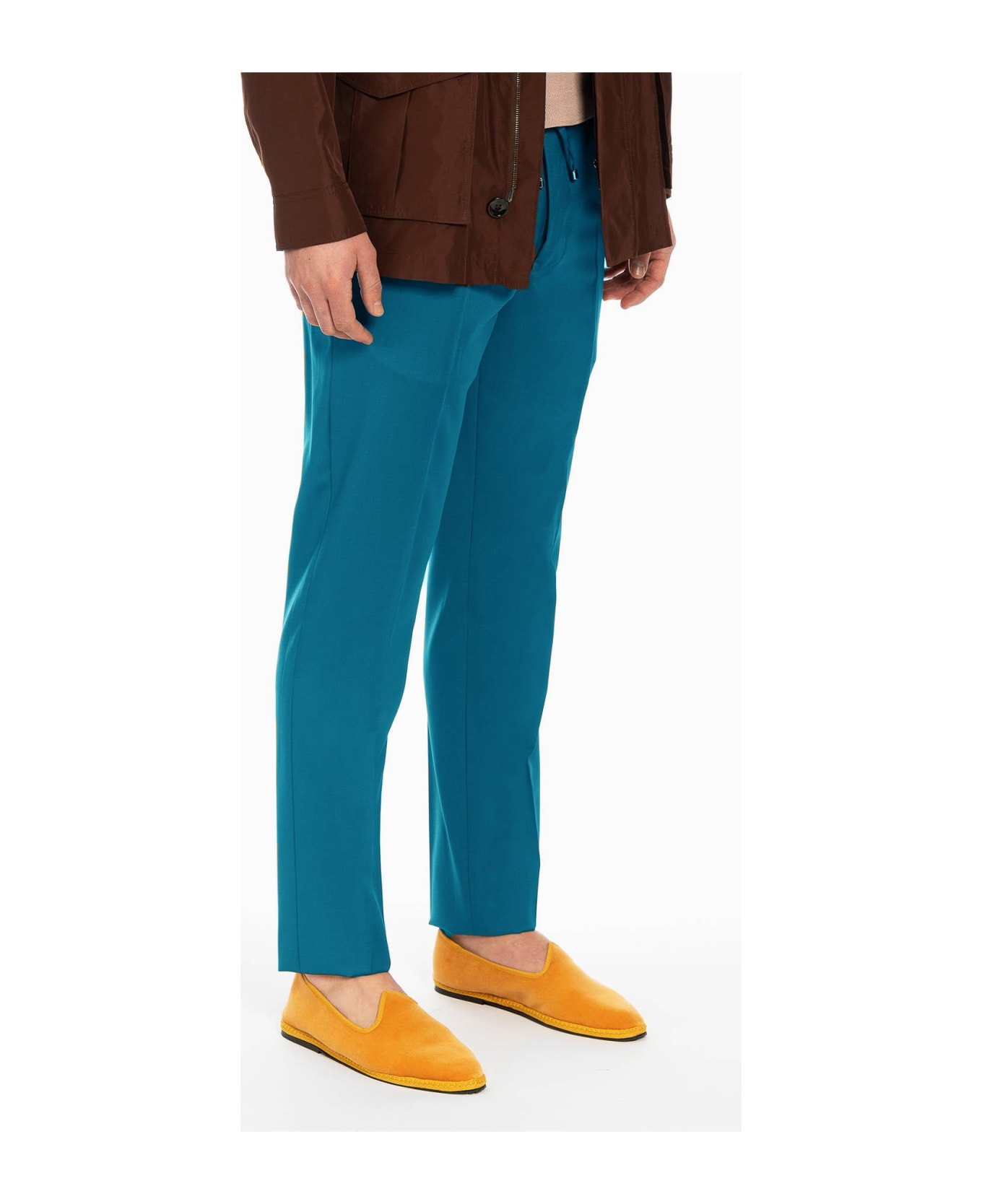 Larusmiani Trousers D20 Pants - Teal