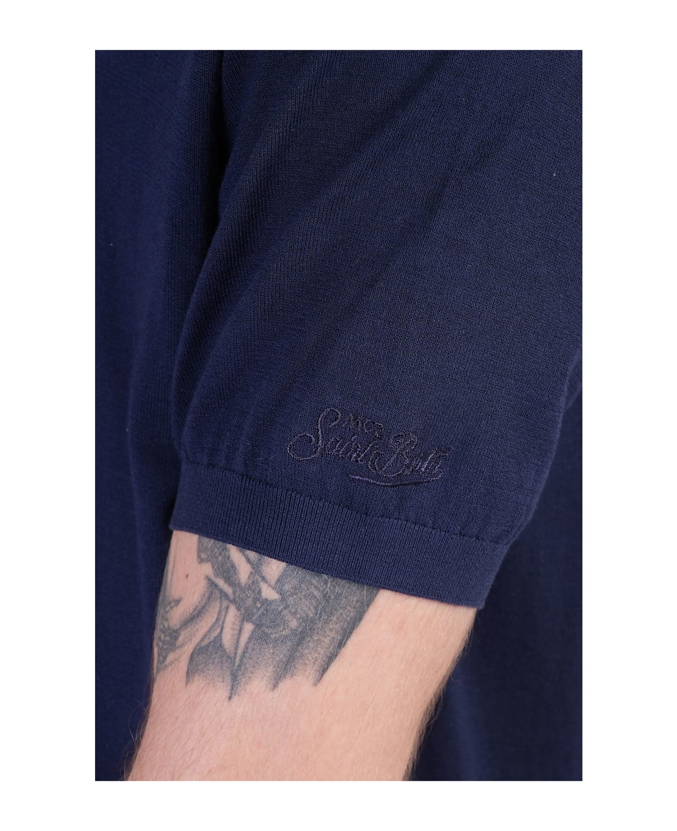 MC2 Saint Barth Solan Polo In Blue Cotton - blue