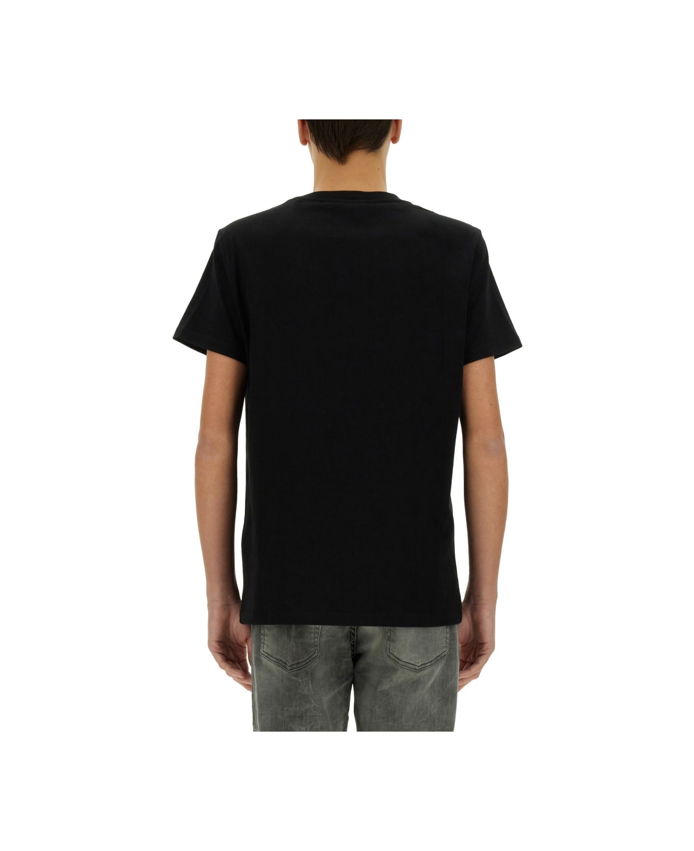 Balmain T-shirt In Black Cotton - BLACK