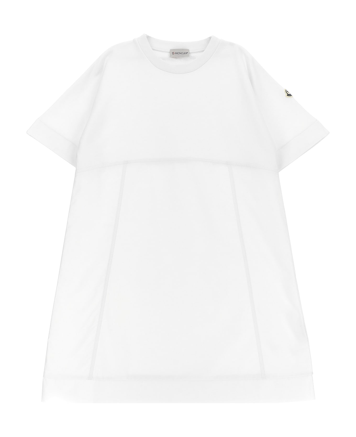 Moncler Two-material Dress - White