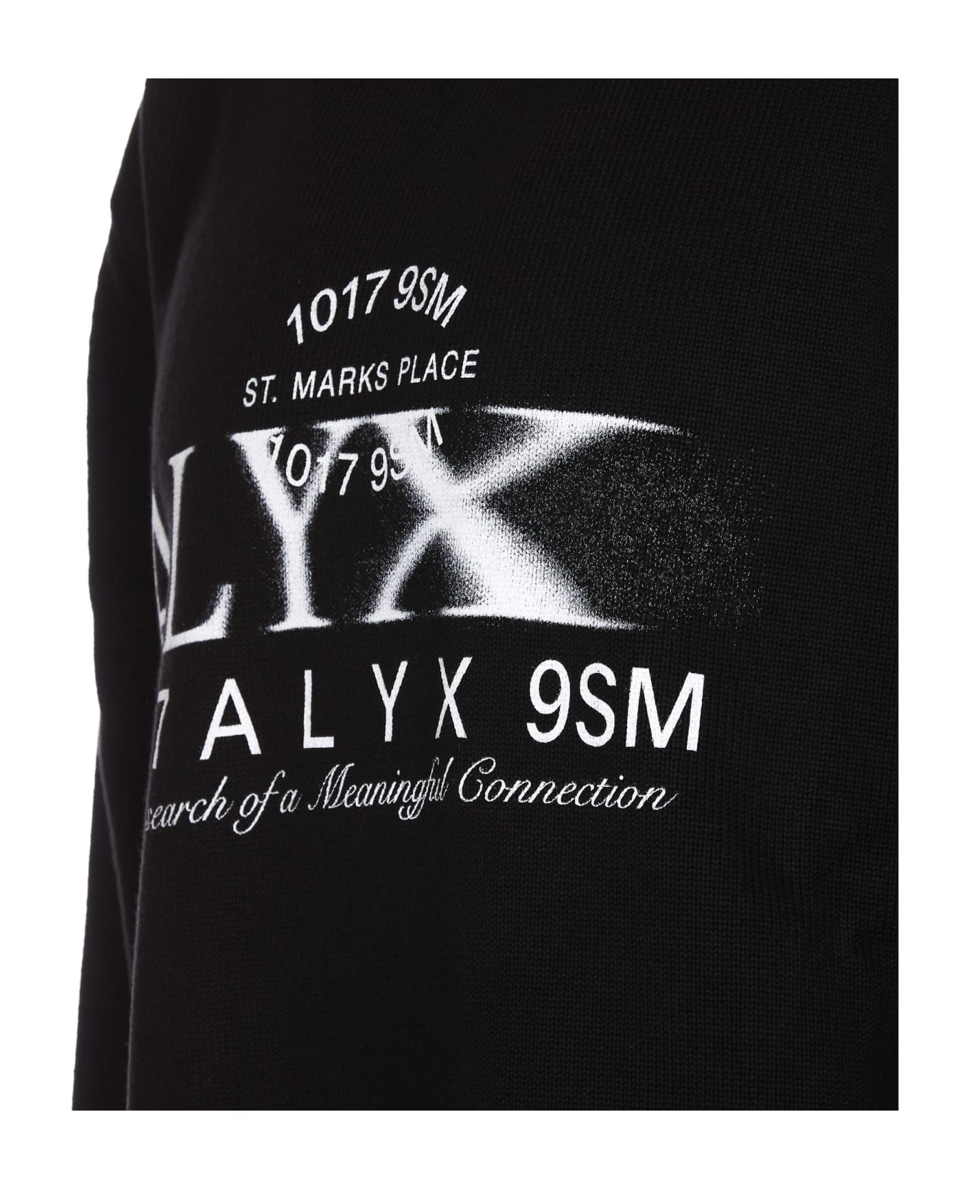 1017 ALYX 9SM Printed Cotton Jumper - Black