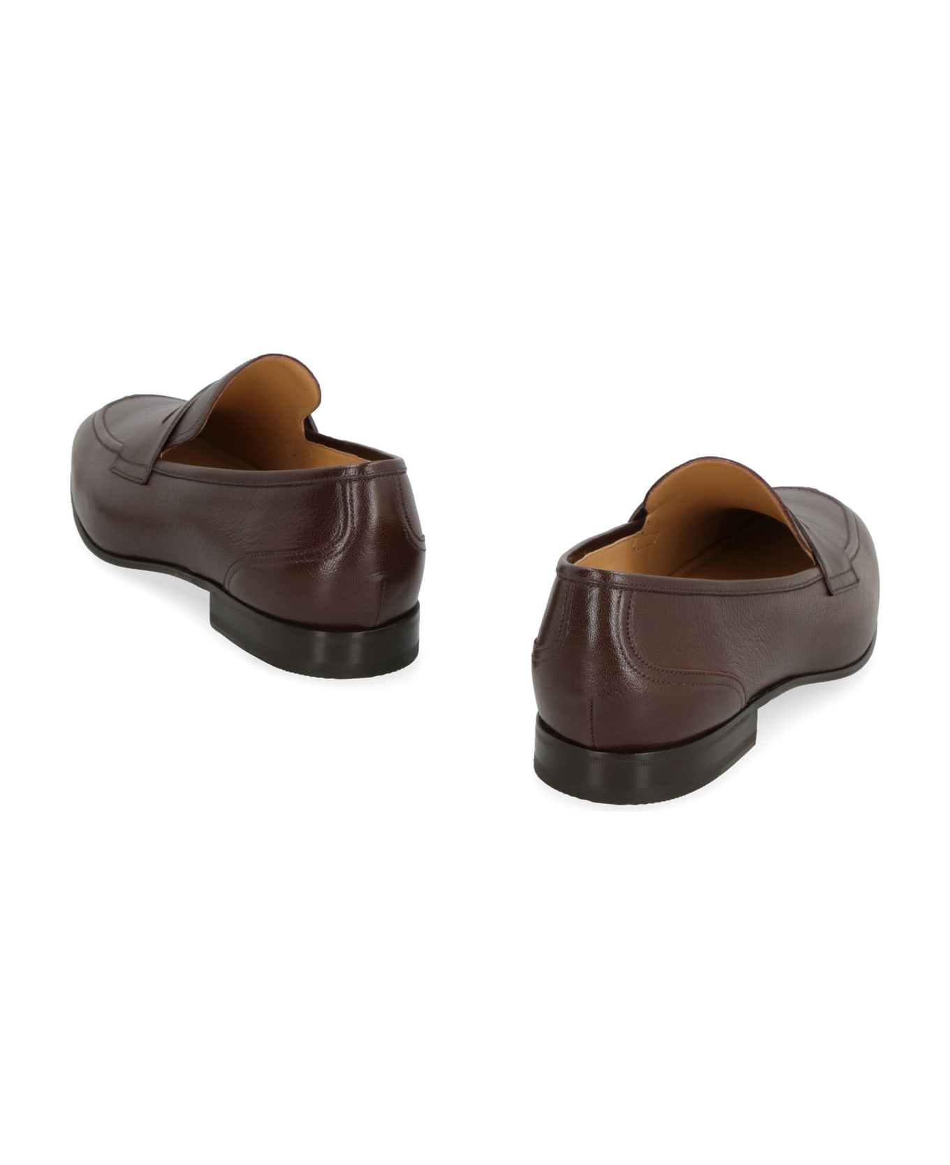 Bally Saix Leather Loafers - brown