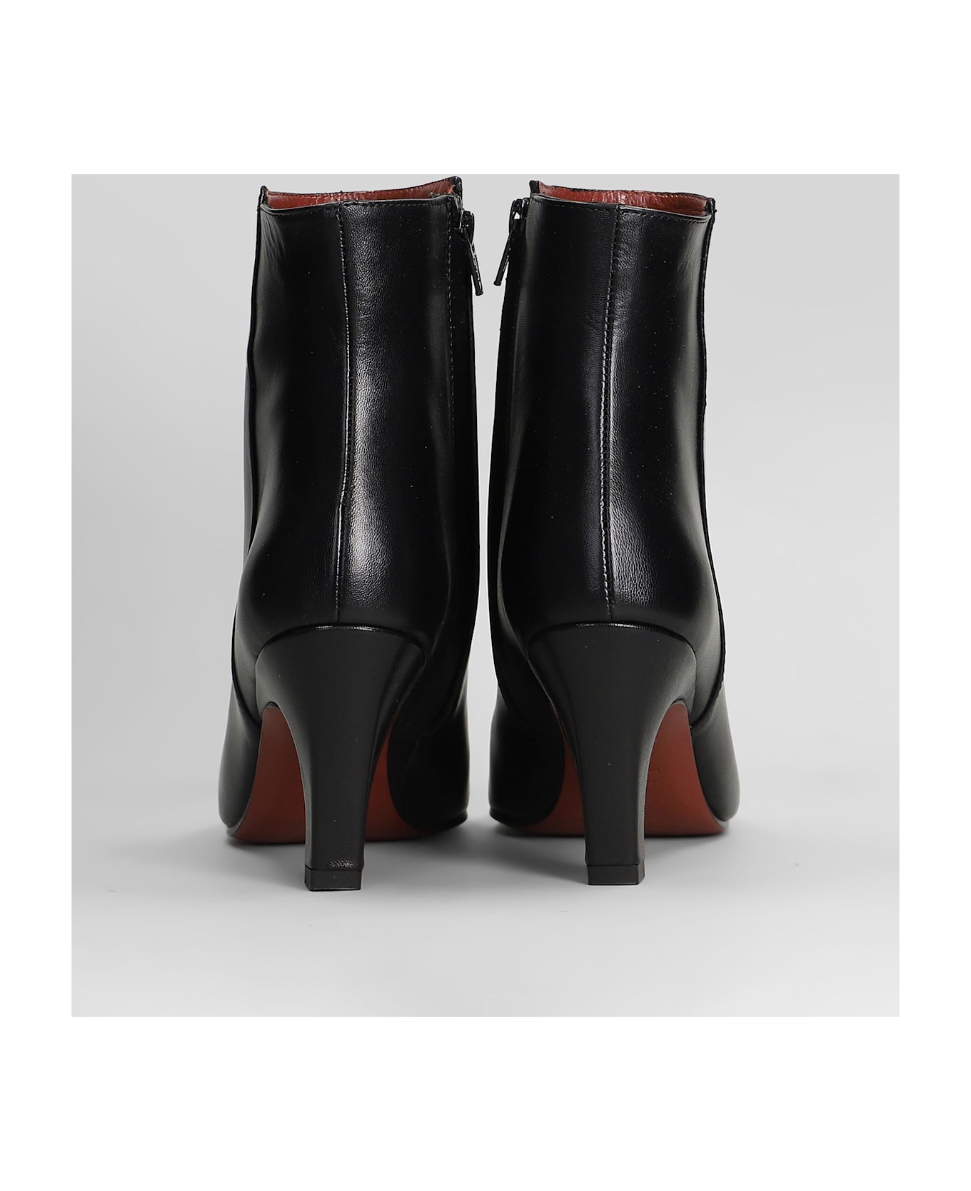 Roberto Festa Yanira High Heels Ankle Boots In Black Leather - black