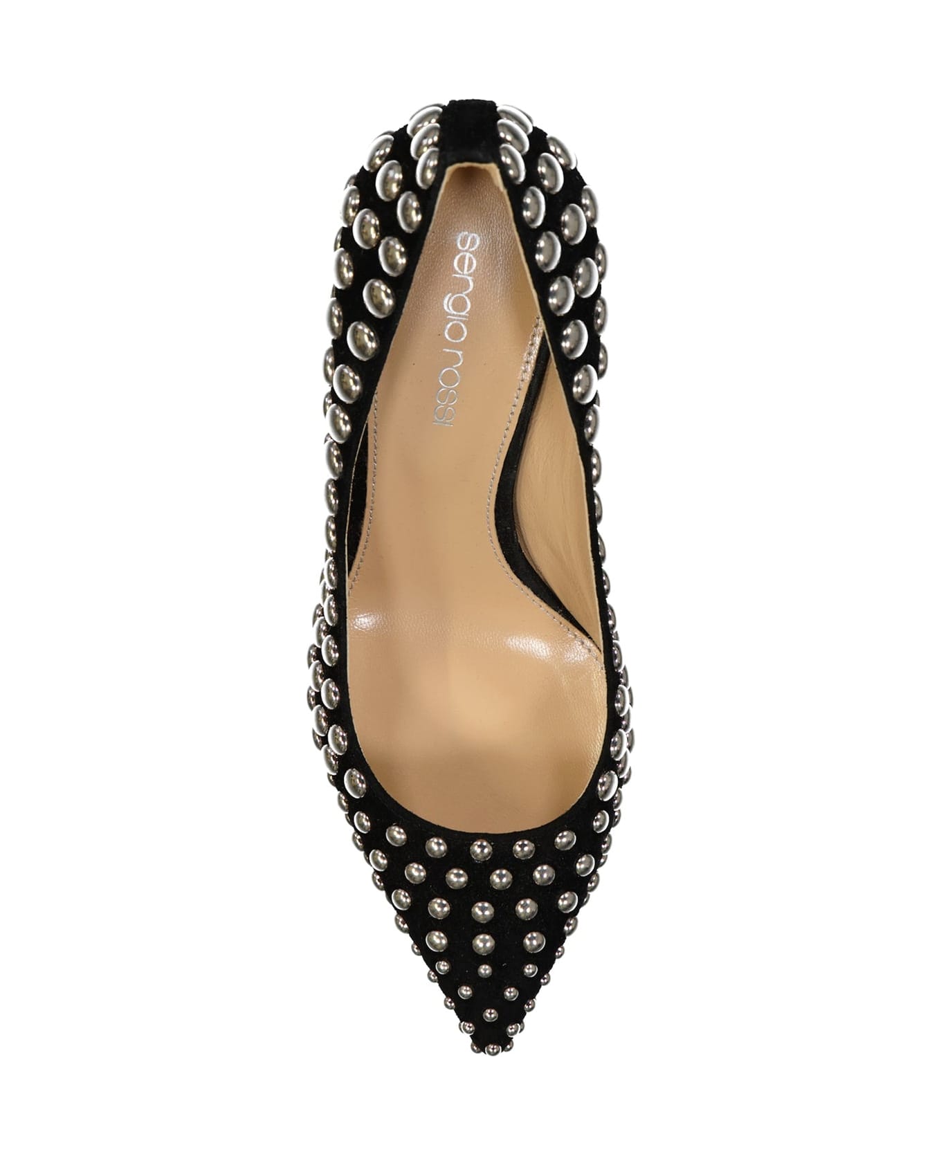 Sergio Rossi Godiva 075 Studs Leather Pumps - Black