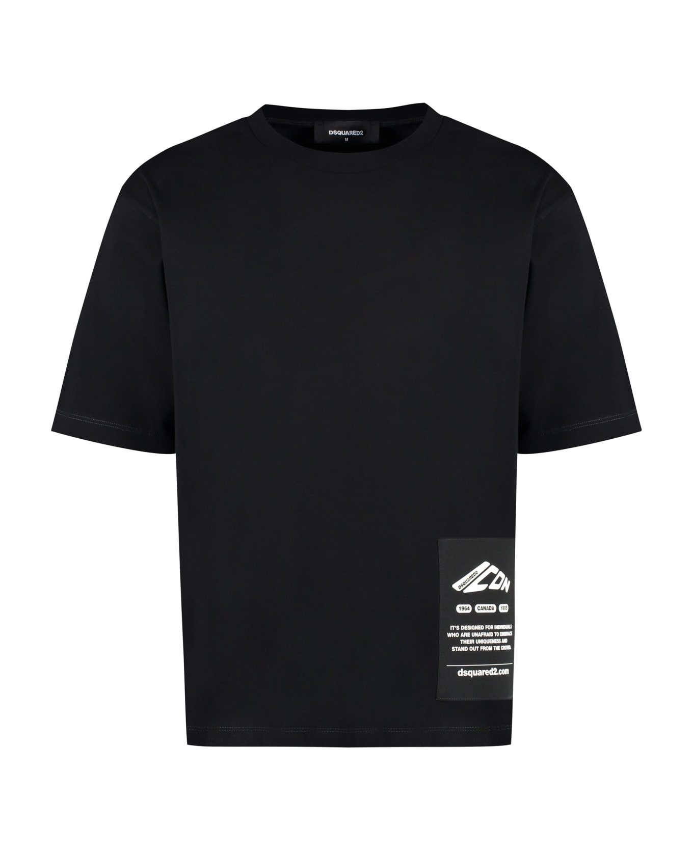 Dsquared2 Cotton Crew-neck T-shirt - black