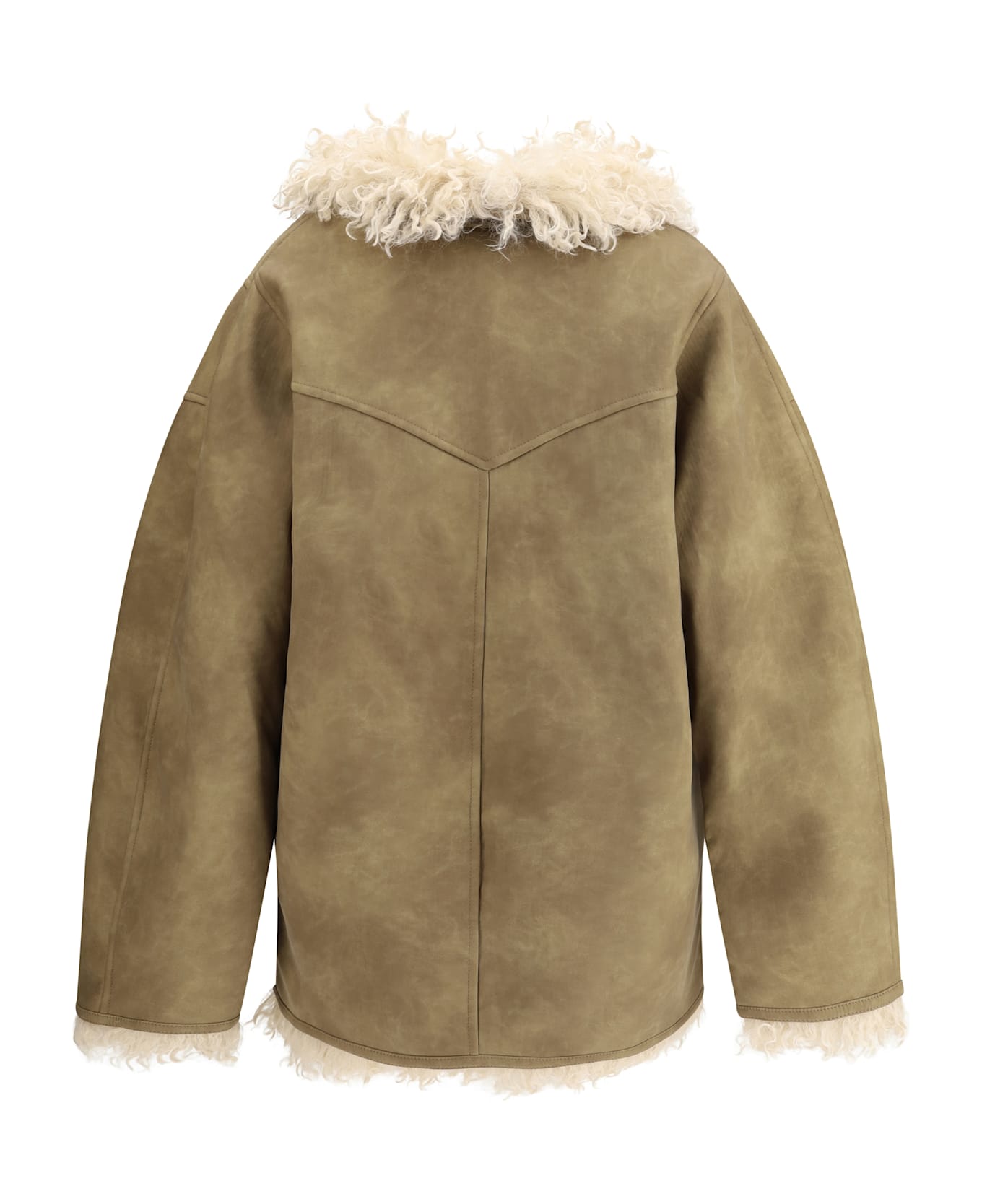 Marant Étoile Clea Shearling-effect Faux Fur Coat