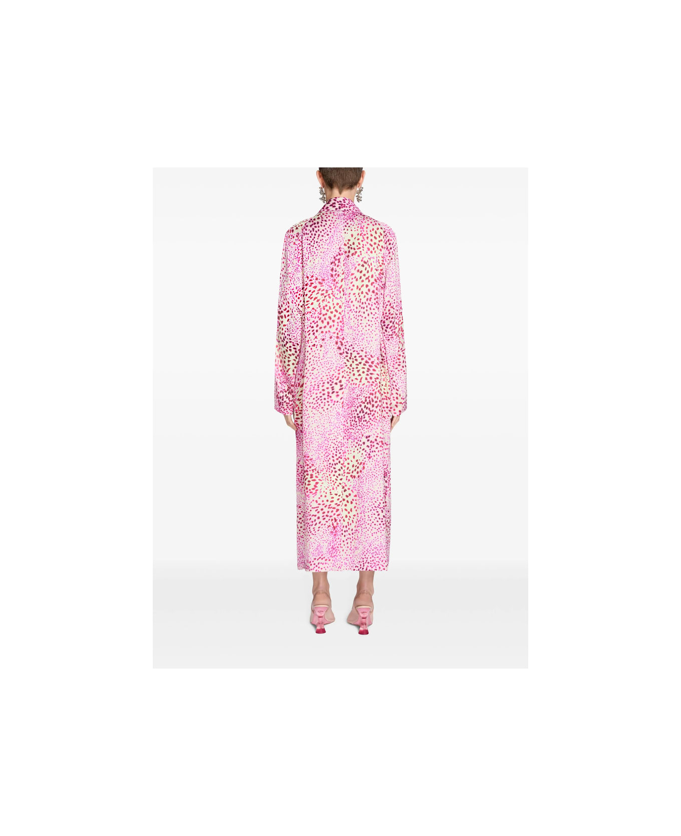 Dries Van Noten Coat - PINK/WHITE