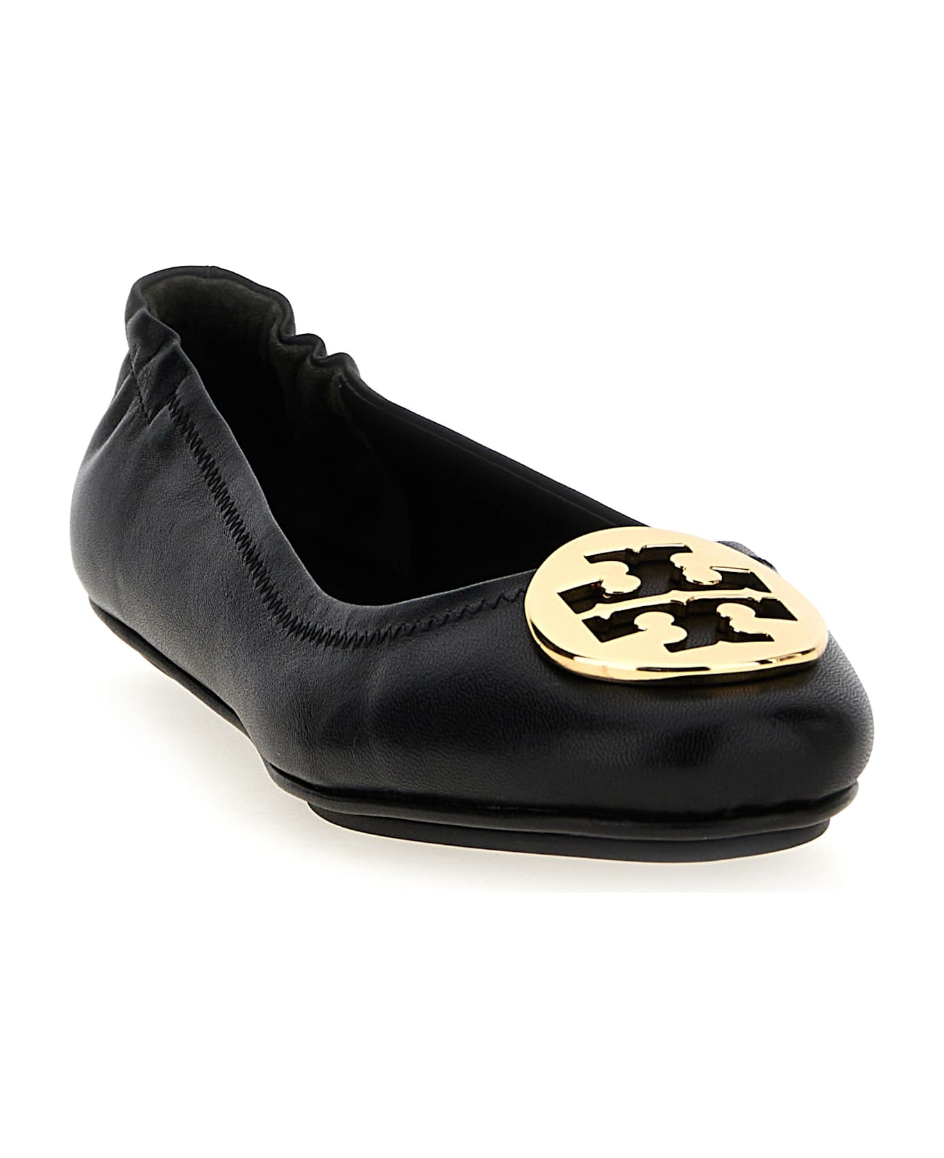 Tory Burch 'minnie Travel' Ballet Flats - Black  