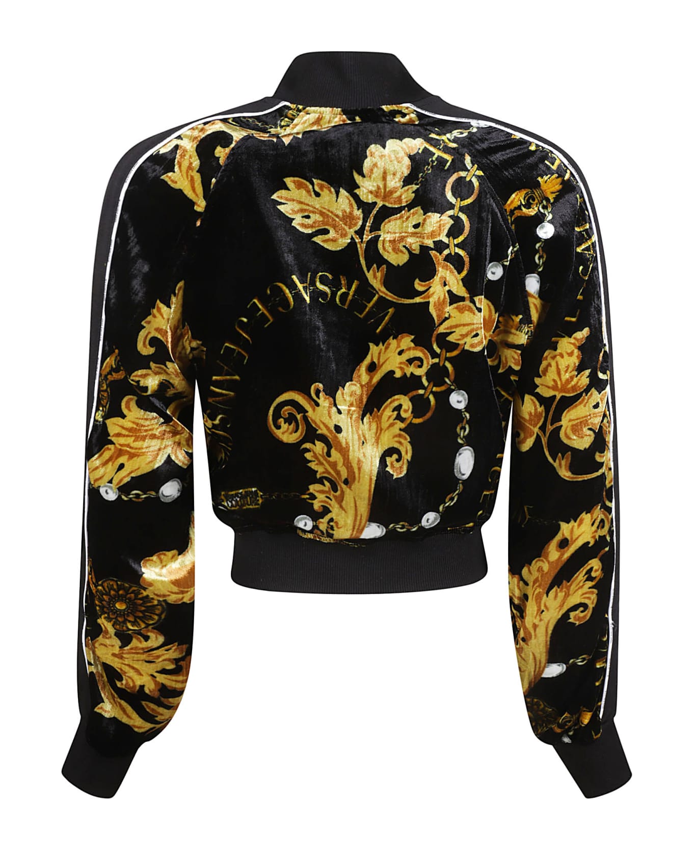 Versace Jeans Couture Velvet Print Chain Couture Jacket