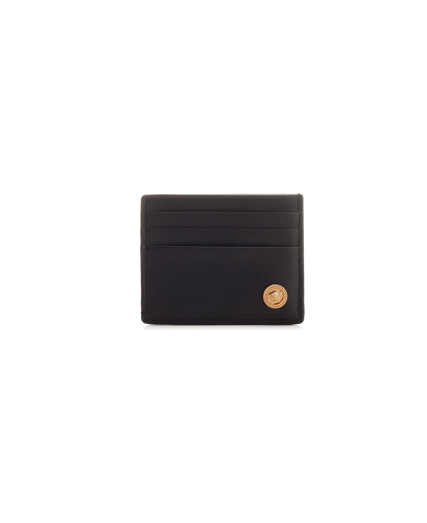 Versace "medusa Biggie" Card Holder - Black   財布
