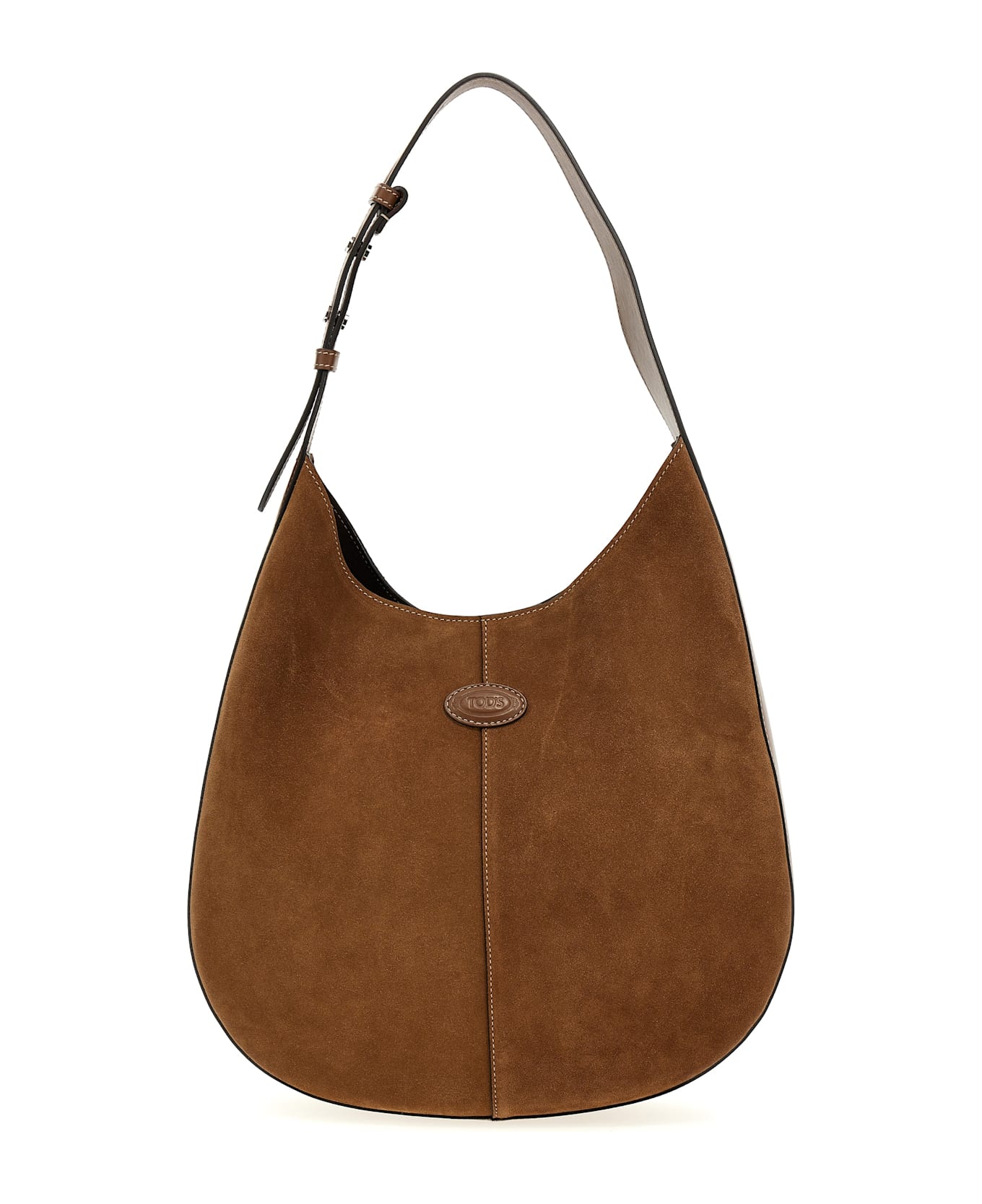 Tod's Suede Leather Hobo Bag - Brown