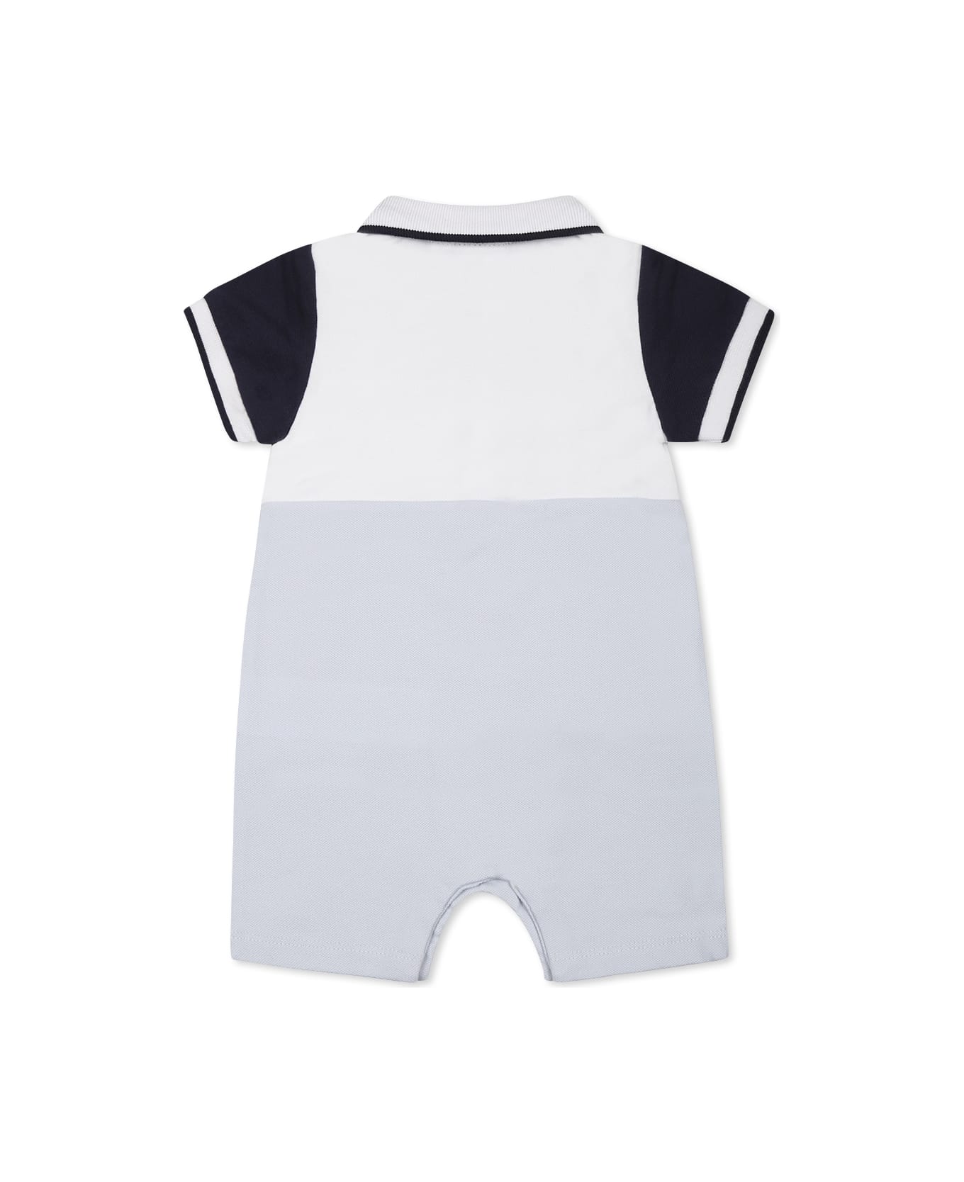 Hugo Boss Light Blue Romper For Baby Boy With Logo - Light Blue