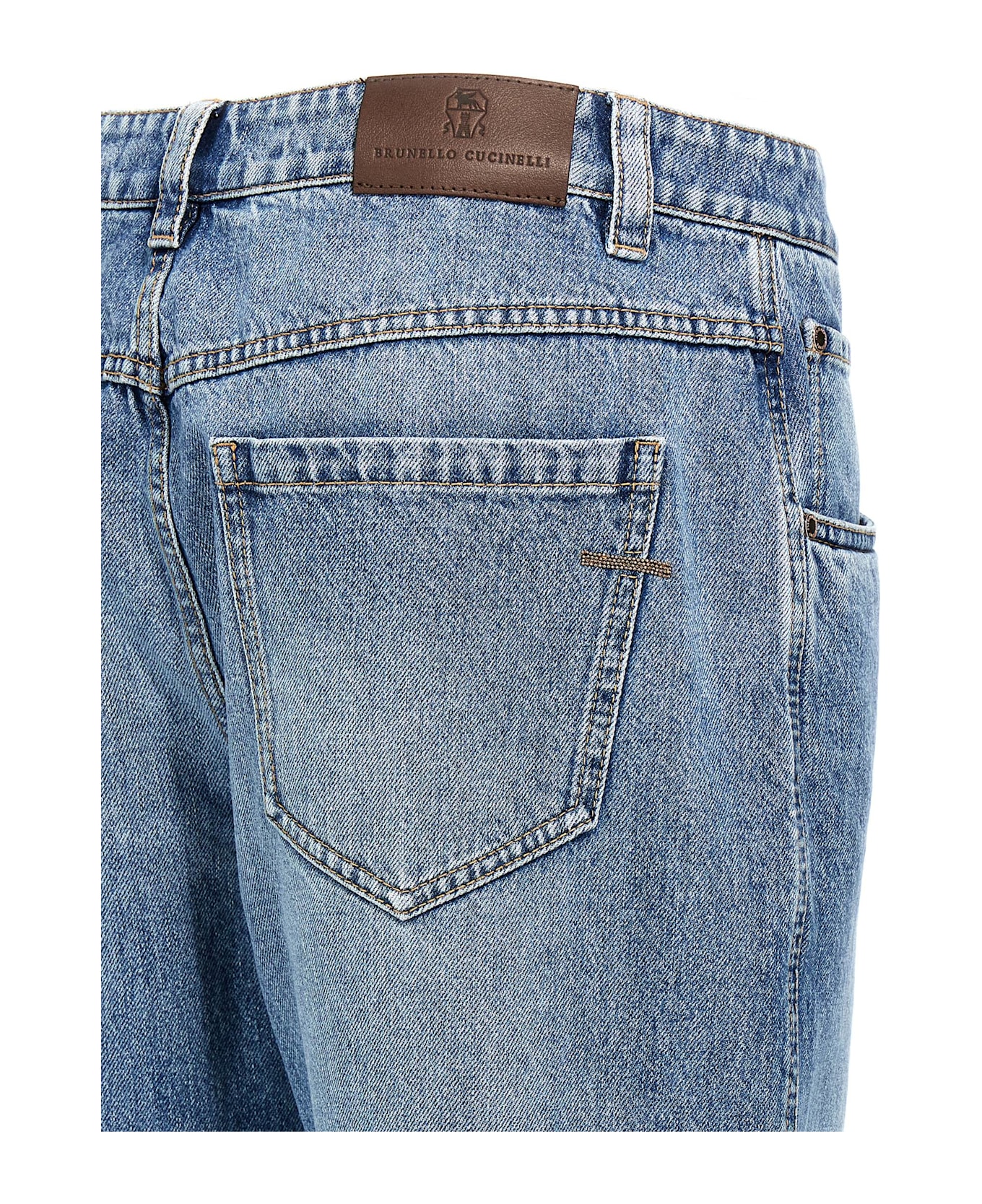 Brunello Cucinelli 
monile
 Denim Jeans - Blue