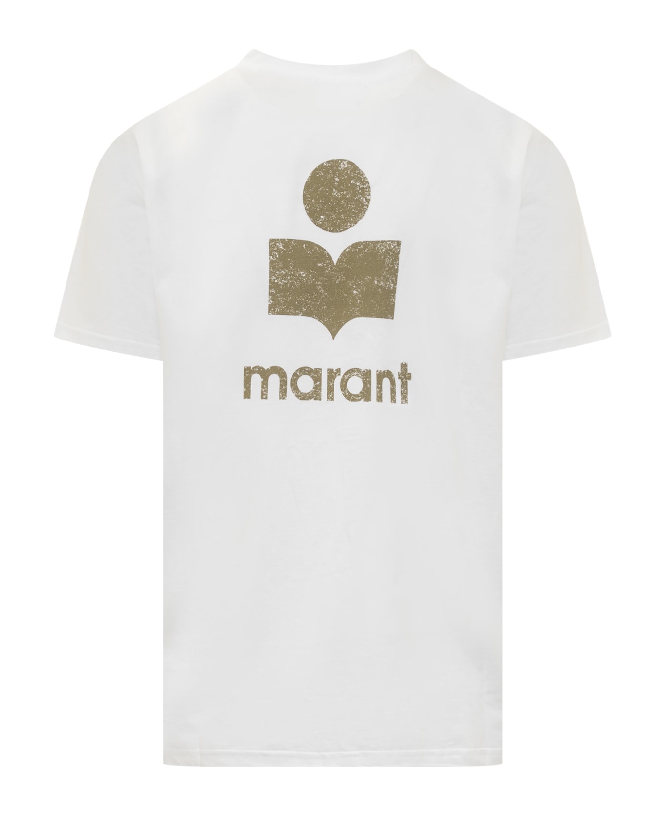 Isabel Marant Zafferh Short-sleeved T-shirt - KHAKI/WHITE